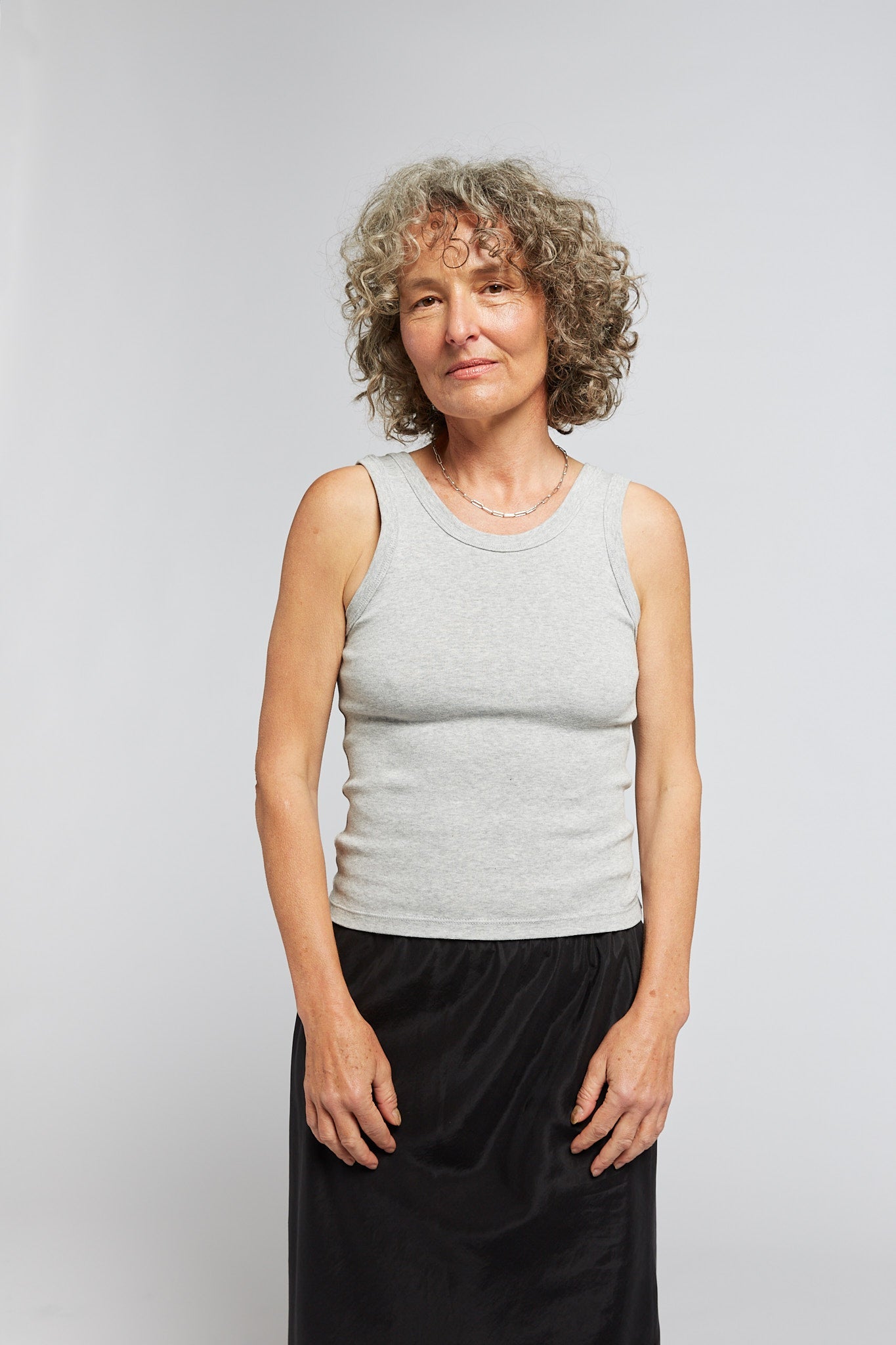 A.BCH A.44 Grey MarleClassic Tank in Organic Cotton