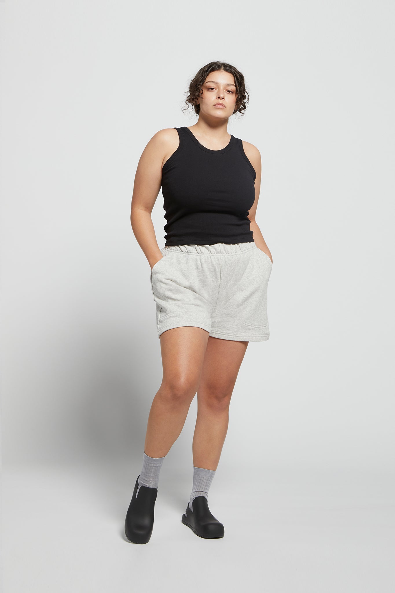 A.BCH A.44 Black Classic Tank in Organic Cotton