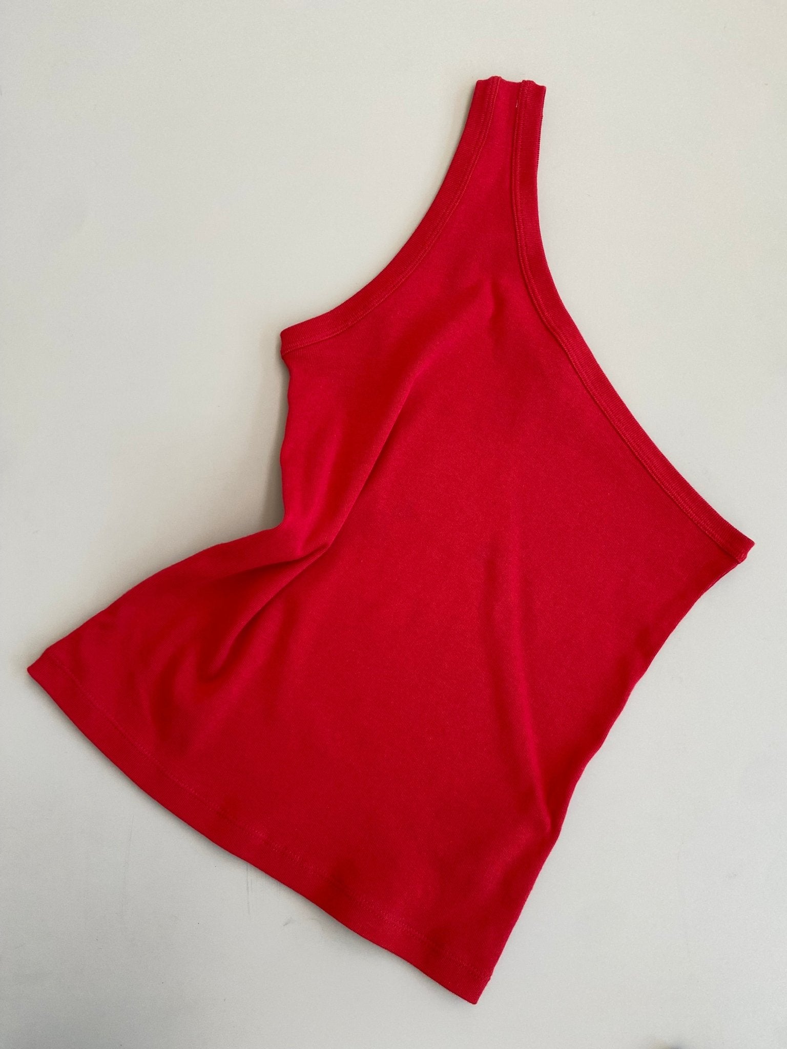 A.BCH A.44 Cherry 1 Shoulder Rib Tank in Organic Cotton