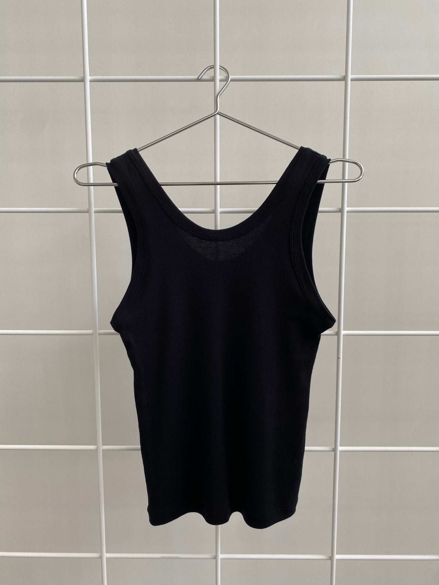 A.BCH A.44 Black Classic Tank in Organic Cotton