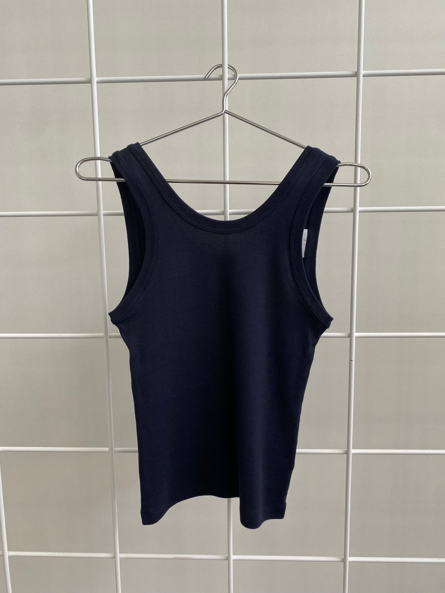 A.BCH A.44 Navy Classic Tank in Organic Cotton