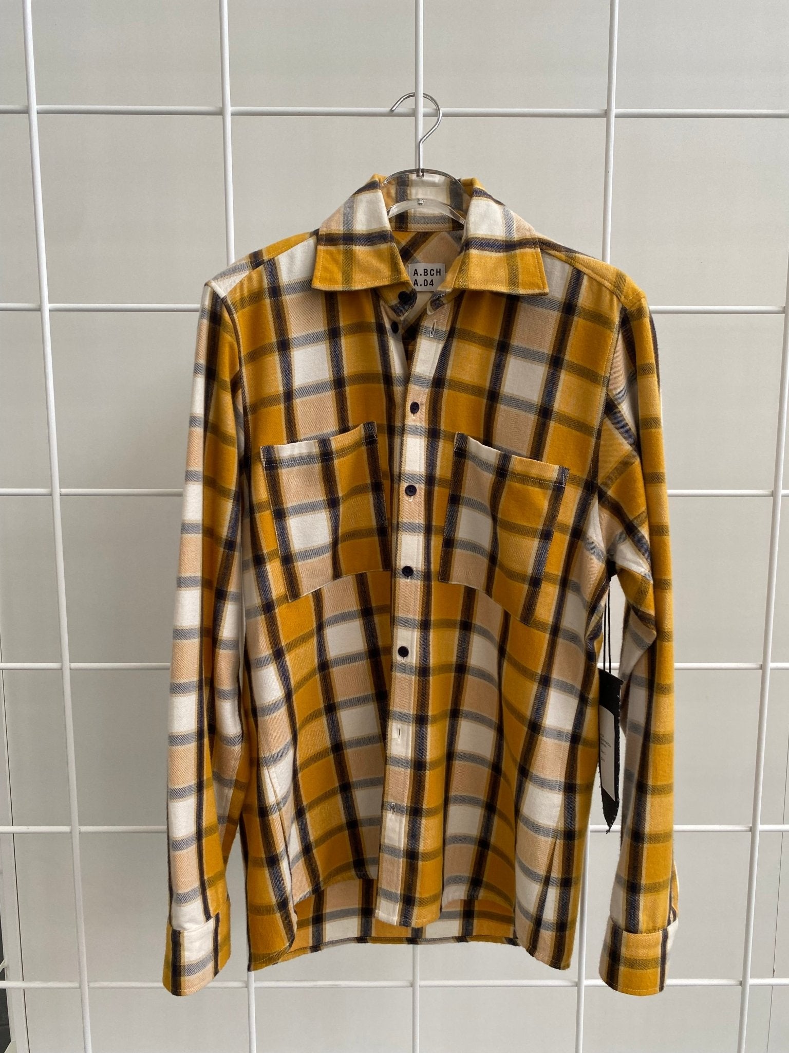 A.46 Marigold Plaid Shirt