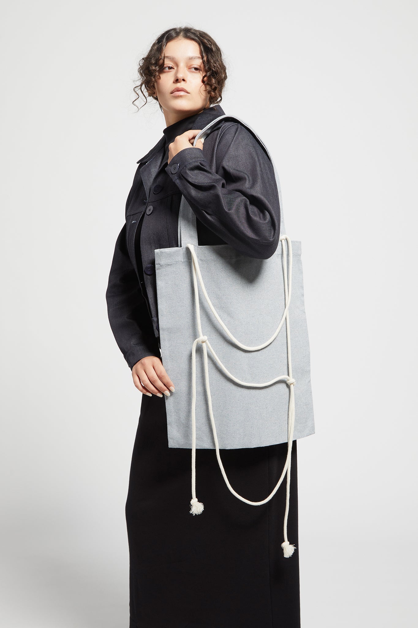 A.BCH A.51 Light Indigo R/Denim Free Form Tote