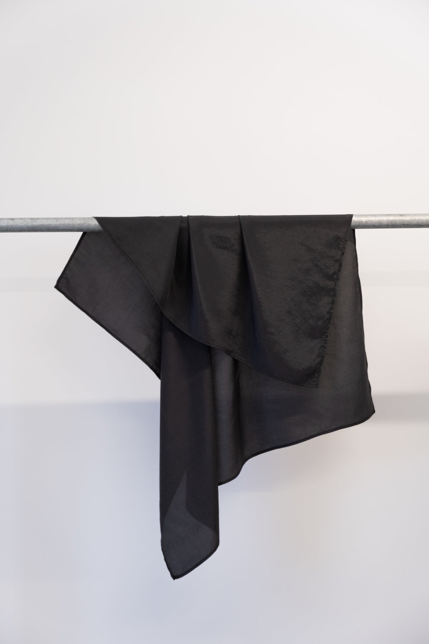 A.54 Black Silky Scarf in Tencel
