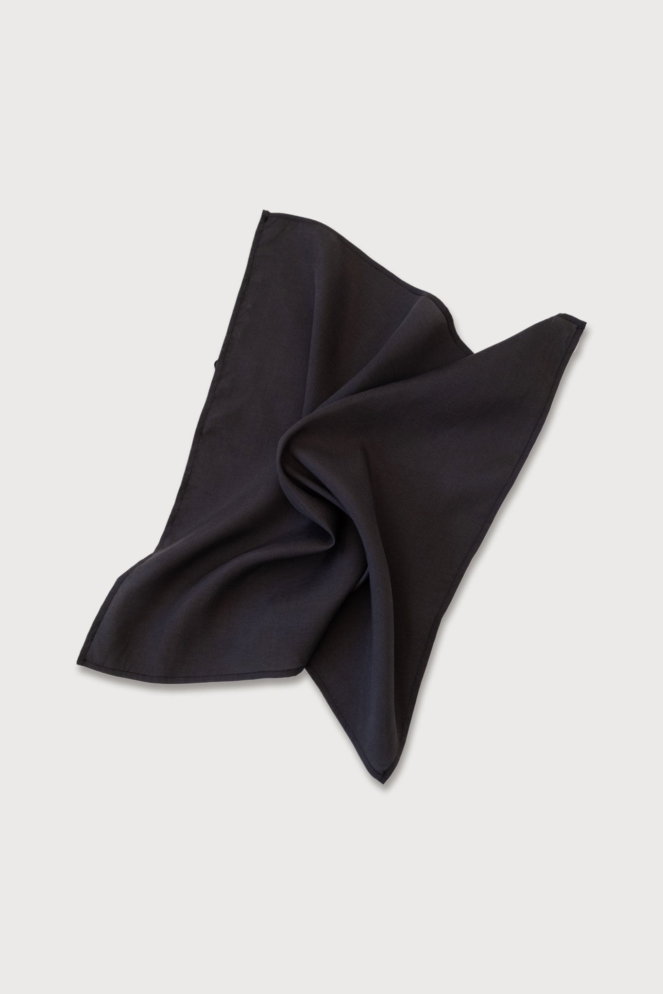 A.54 Black Silky Scarf in Tencel