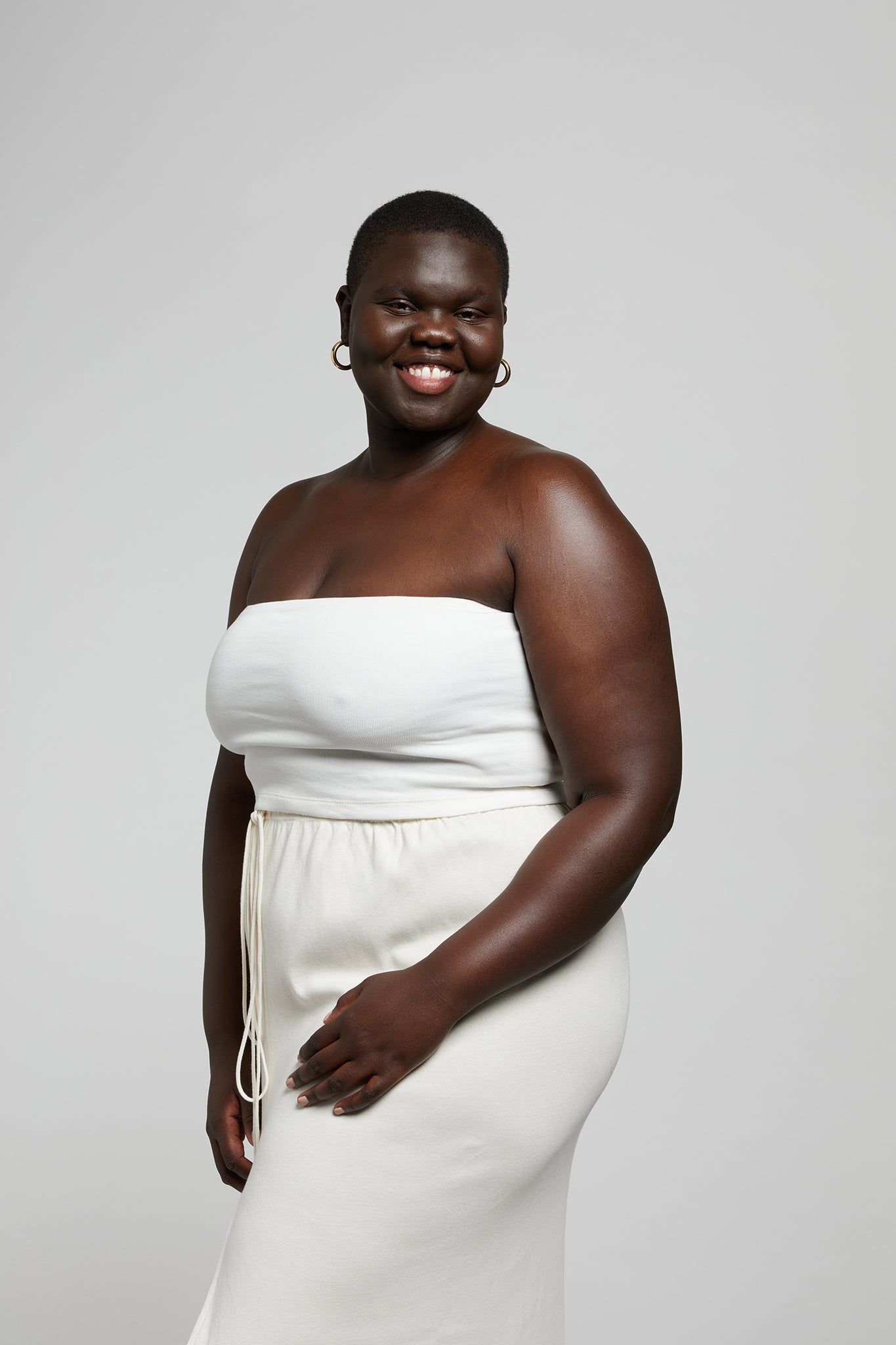 A.BCH A.55 Bone Tube Top in Organic Cotton