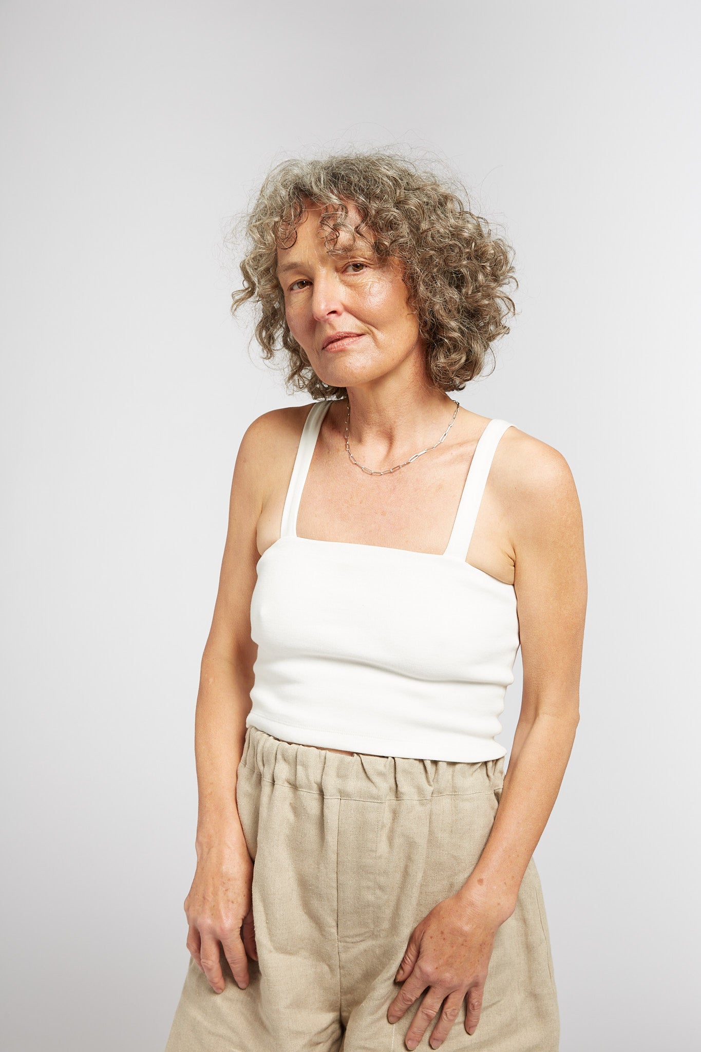 A.BCH A.55 Bone Tube Strap Top in Organic Cotton