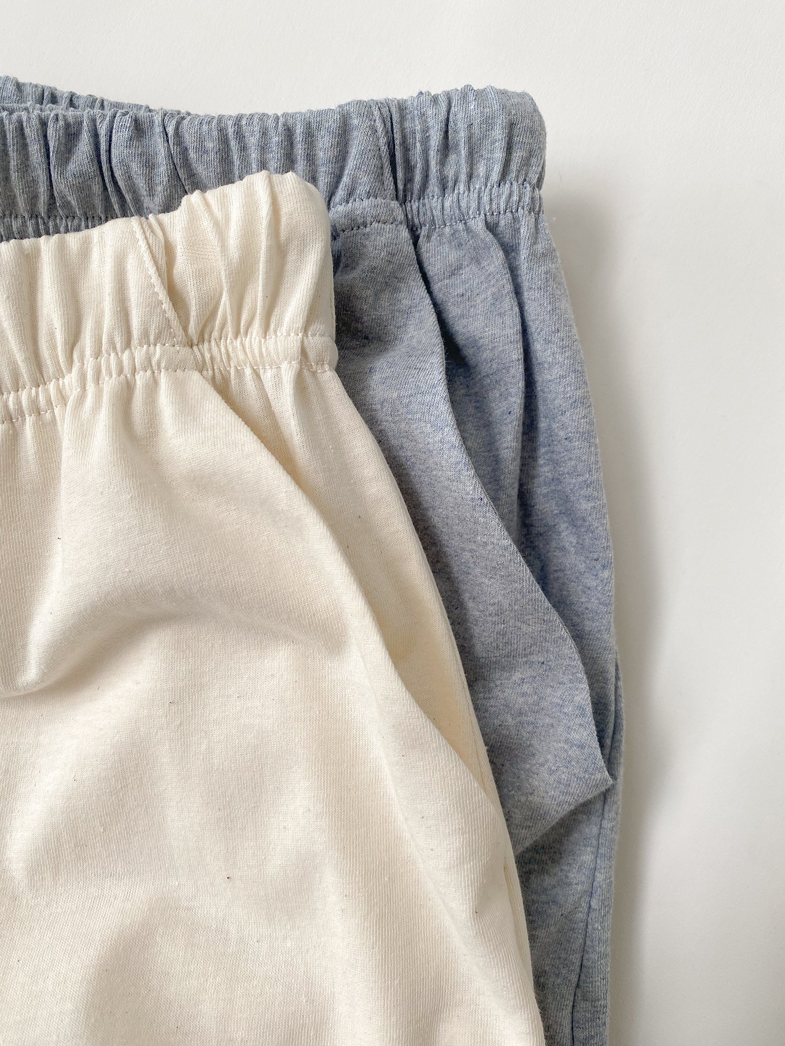 A.BCH A.59 Light Blue marle in Recycled Cotton and undyed in Australian cotton