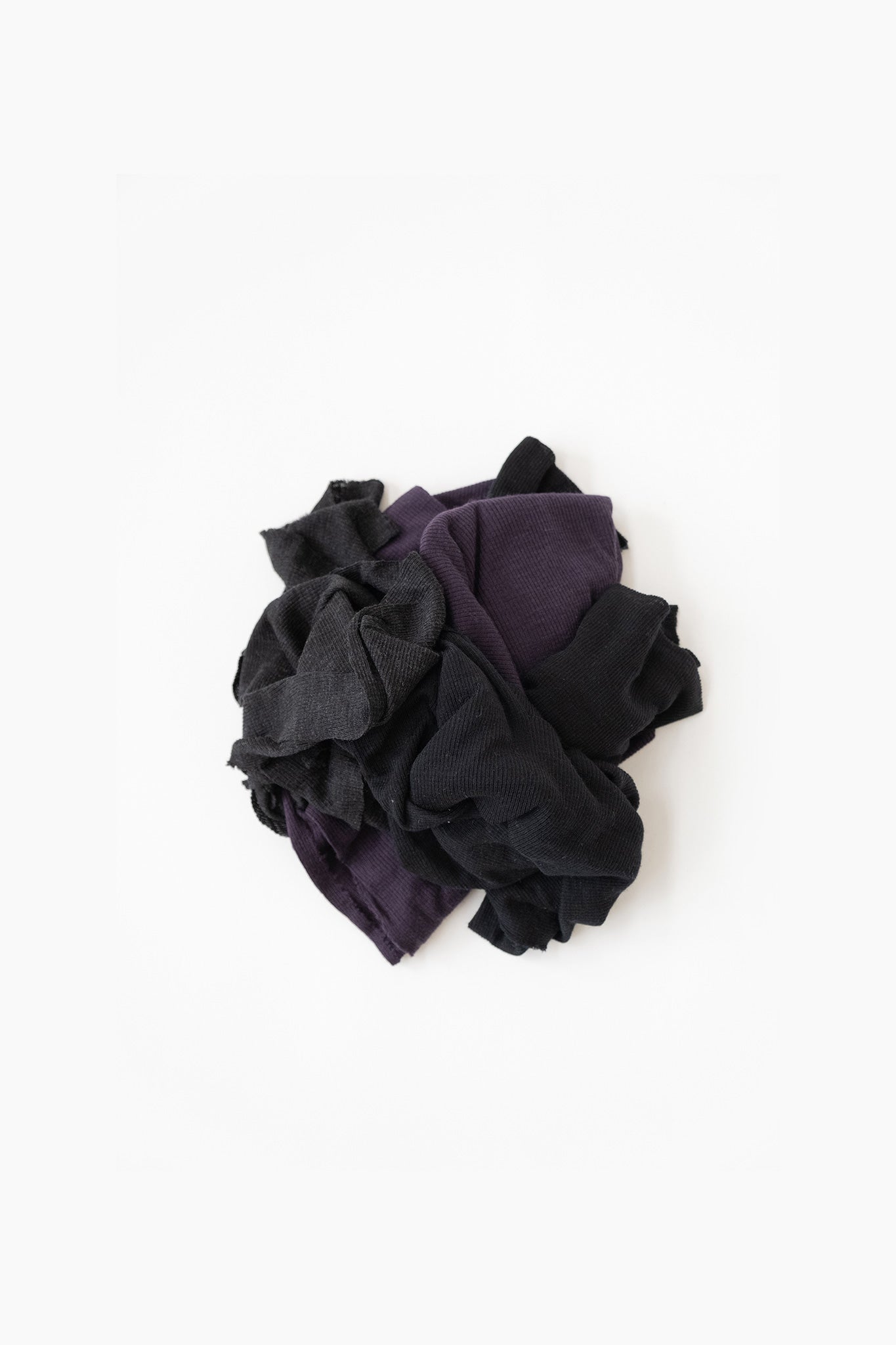 Red Line Aubergine Cutpiece Apron Dress in Merino Offcuts