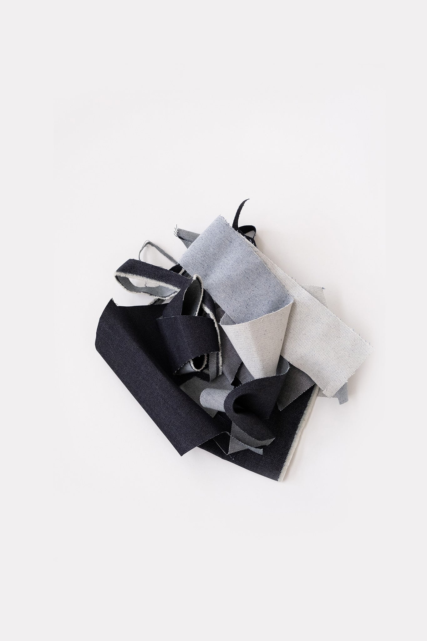A.BCH Red Line Cutpiece Denim Tote Bag