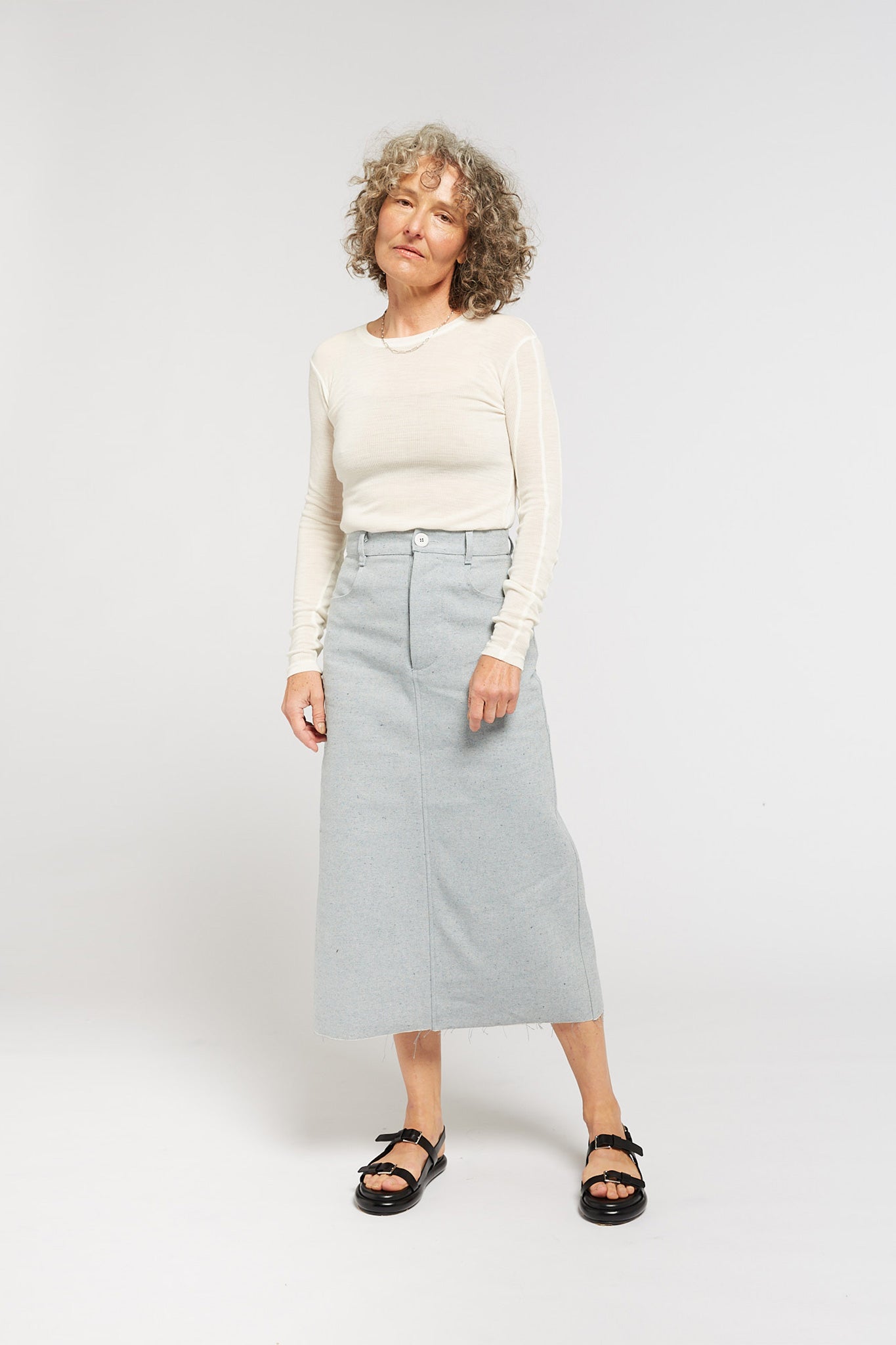 Red Line A.CTT Ivory Thermal Top in CutpieceRed Line A.CTT Ivory Thermal Top in Cutpiece
