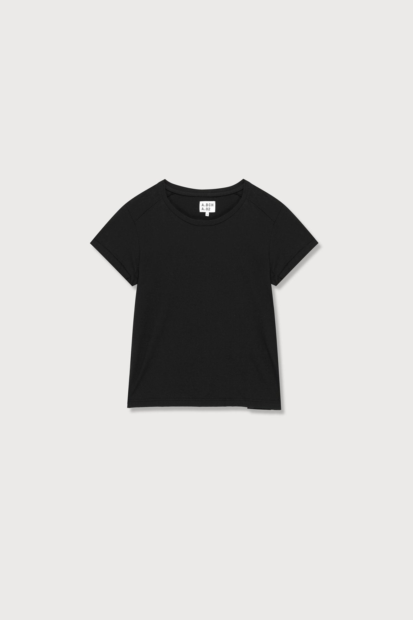 A.BCH A.02 Black Fitted T-Shirt in Organic Cotton