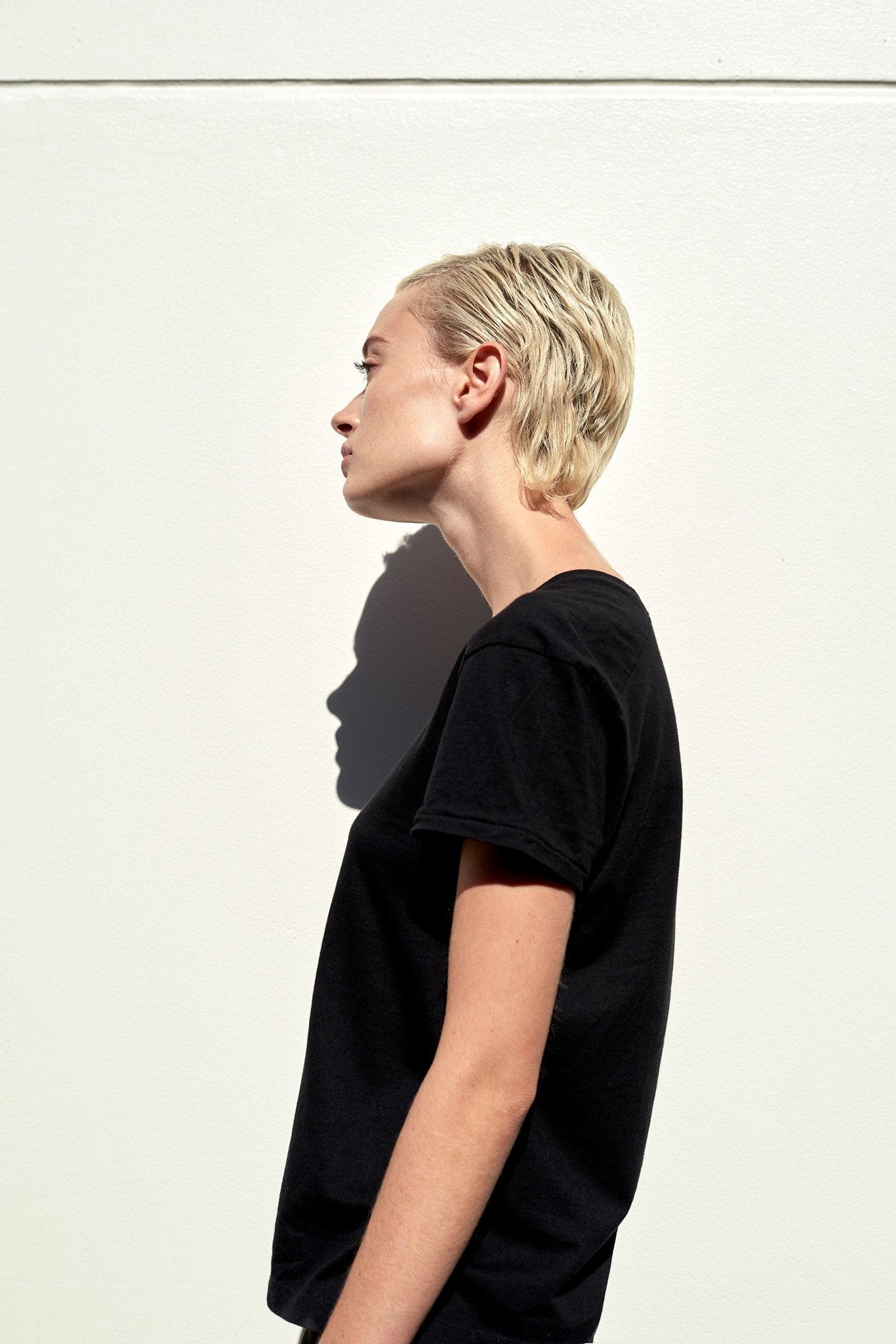 A.BCH A.02 Black Fitted T-Shirt in Organic Cotton