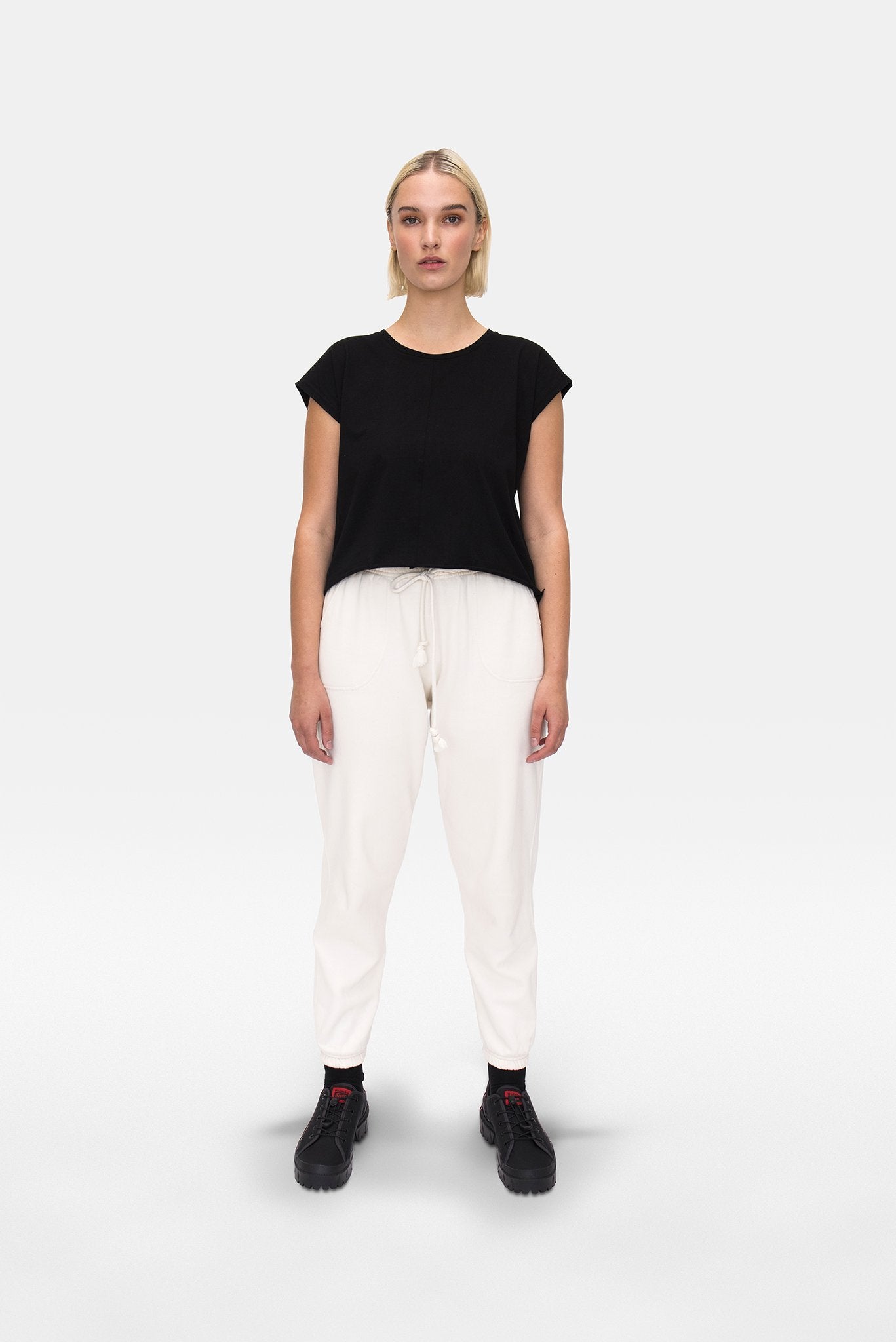 A.BCH A.08 Black Offcut T-Shirt in Organic Cotton