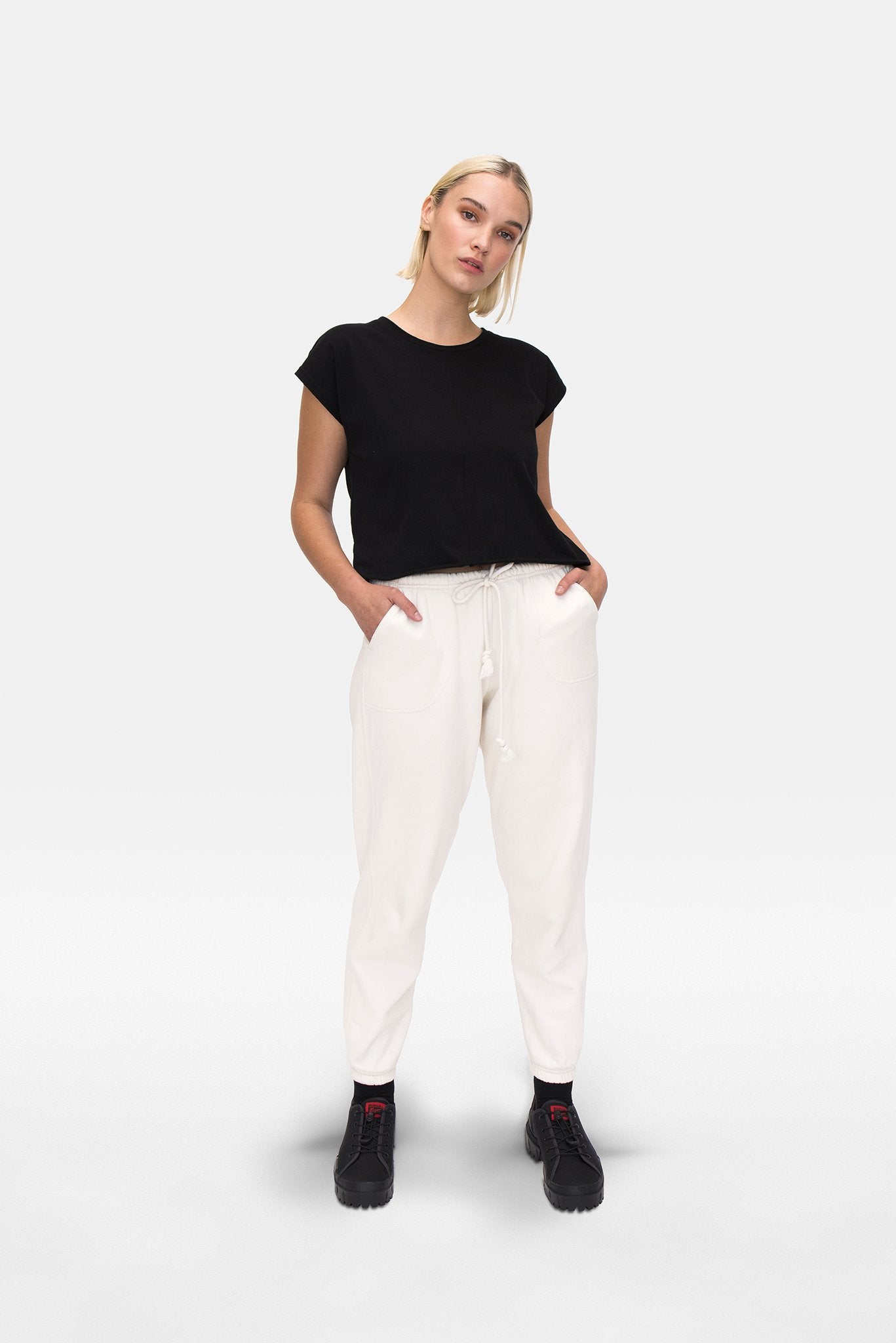 A.BCH A.08 Black Offcut T-Shirt in Organic Cotton
