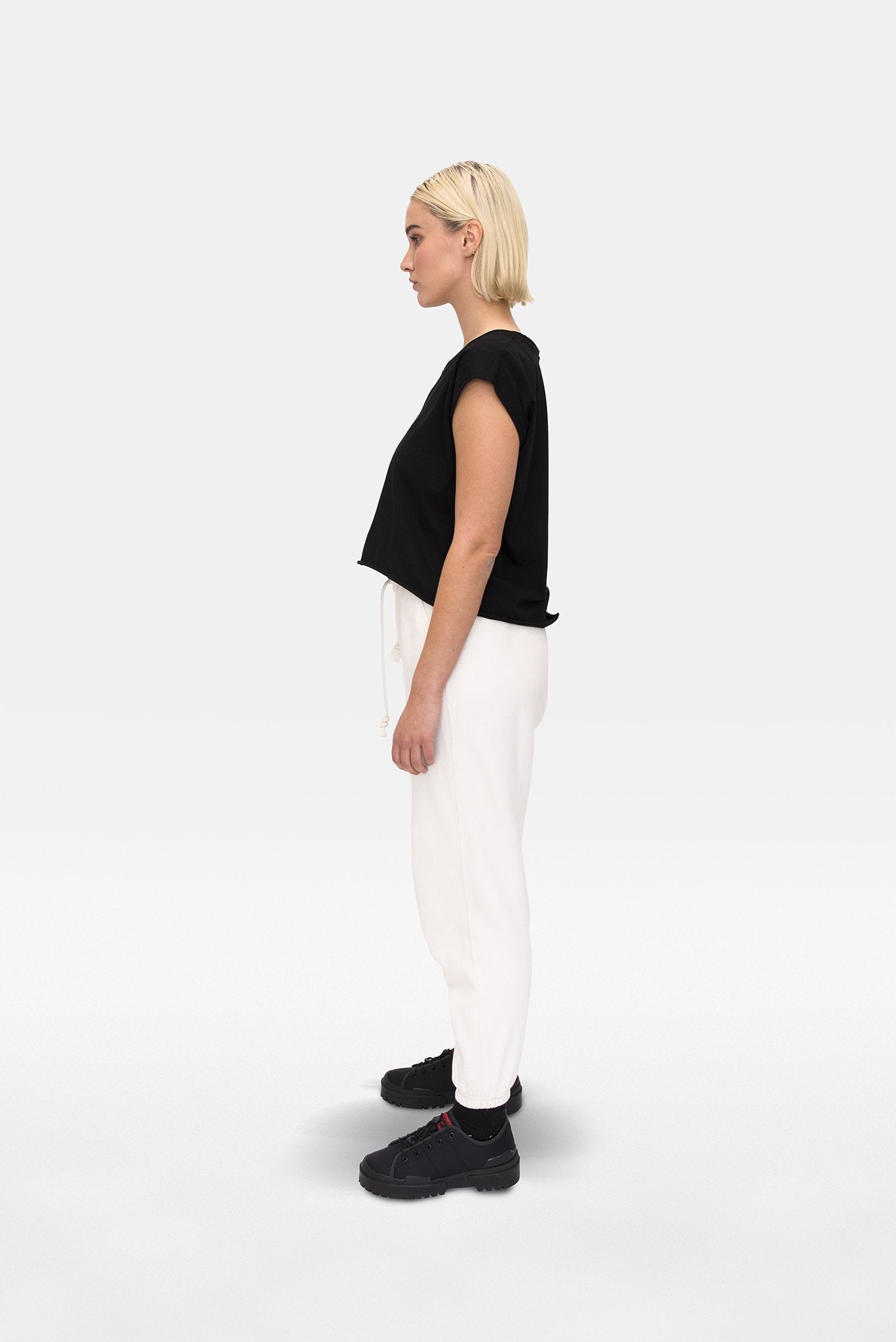 A.BCH A.08 Black Offcut T-Shirt in Organic Cotton