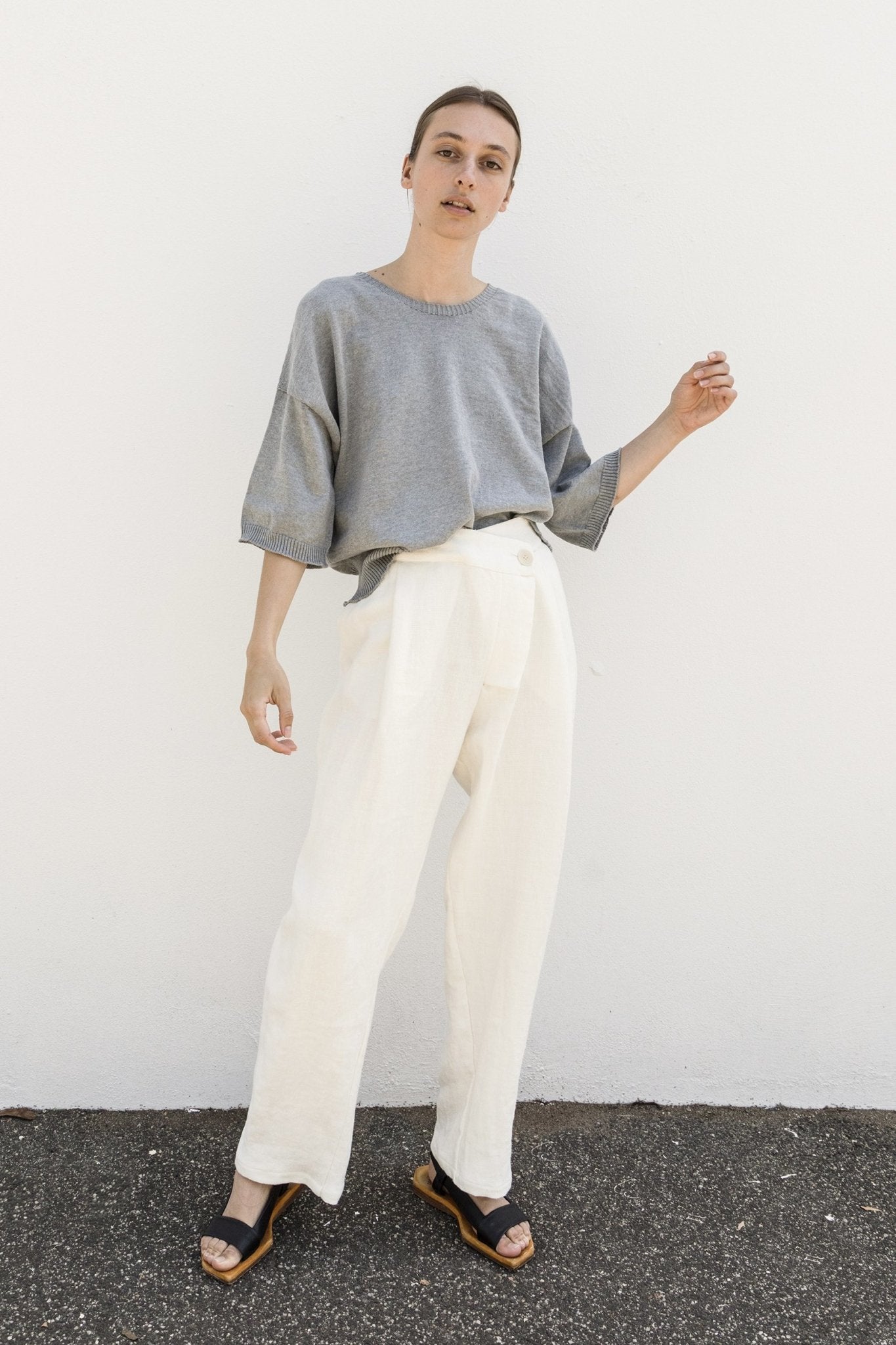 A.BCH A.13 Stone Crop Zero Waste Sweater in Organic Cotton