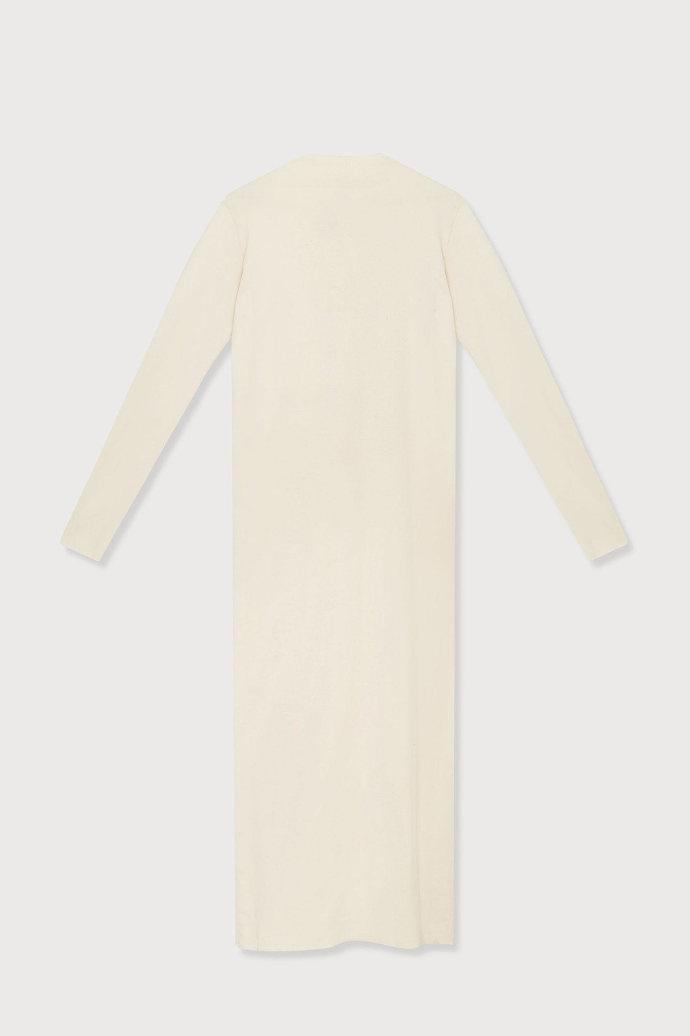 A.BCH A.14 Undyed Long Sleeve Skivvy Dress in Organic Cotton Rib