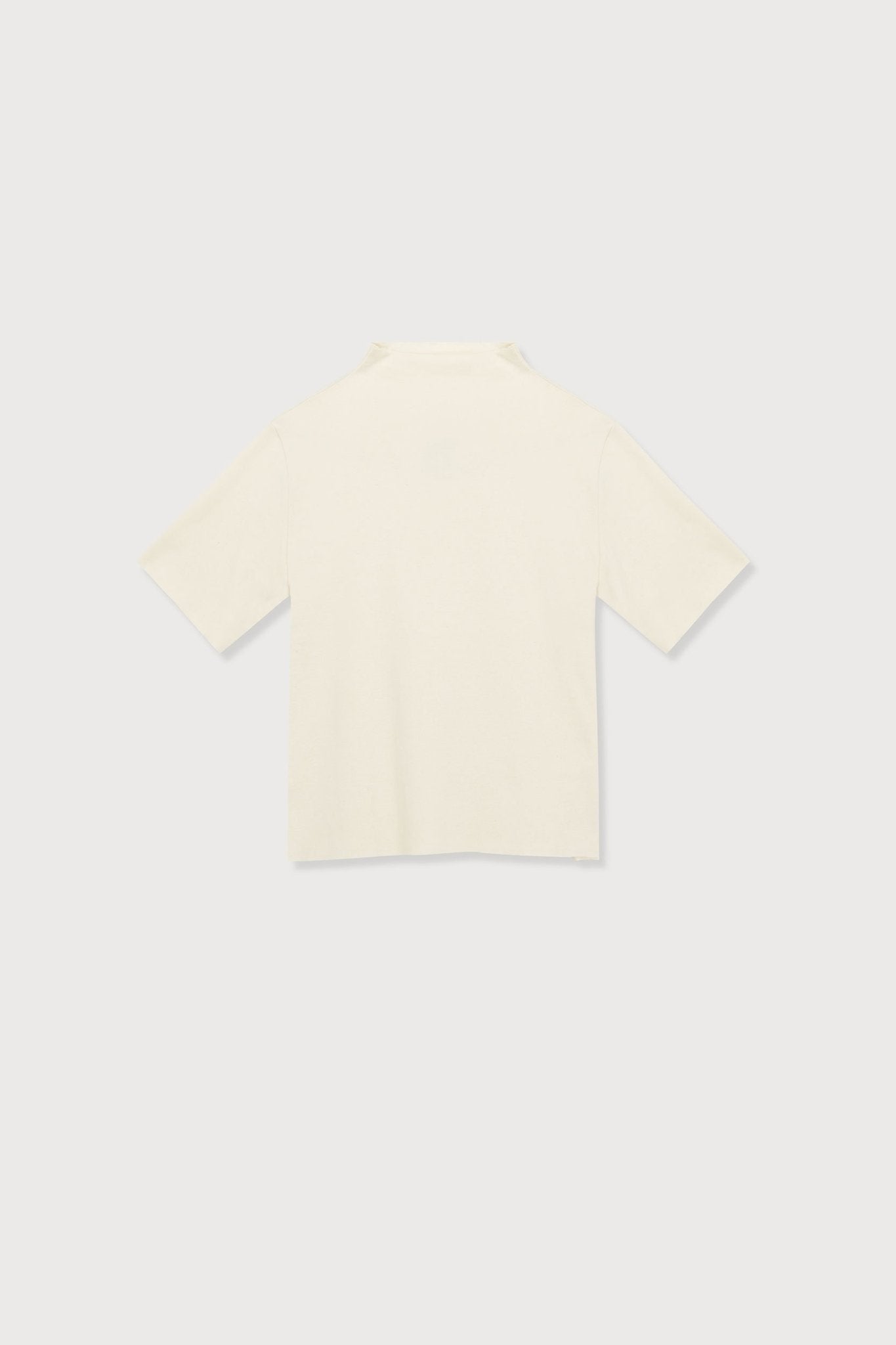 A.BCH A.14 Undyed Short Sleeve Skivvy in Organic Cotton Rib