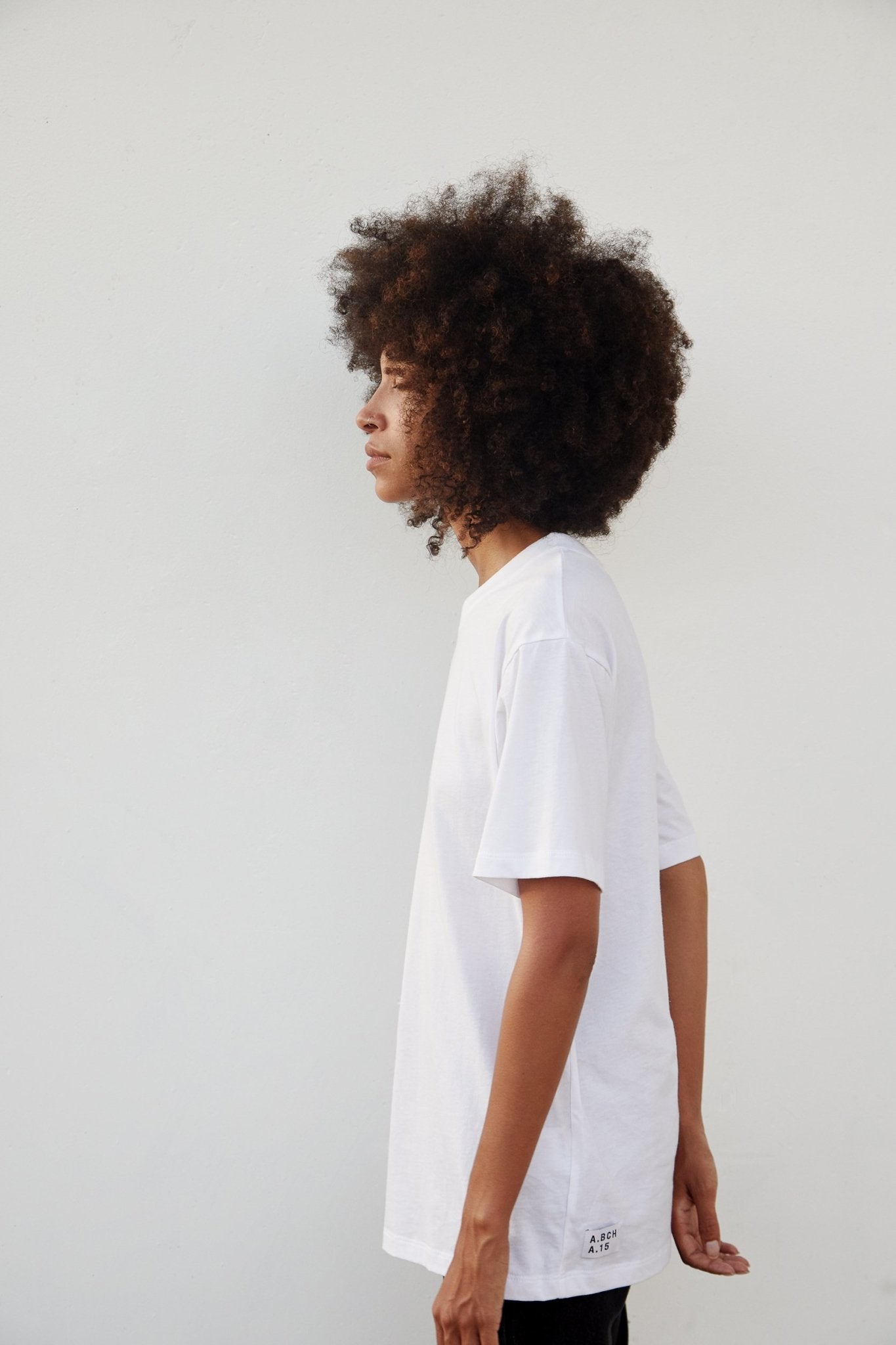 A.BCH A.15 White Classic T-Shirt in Organic Cotton