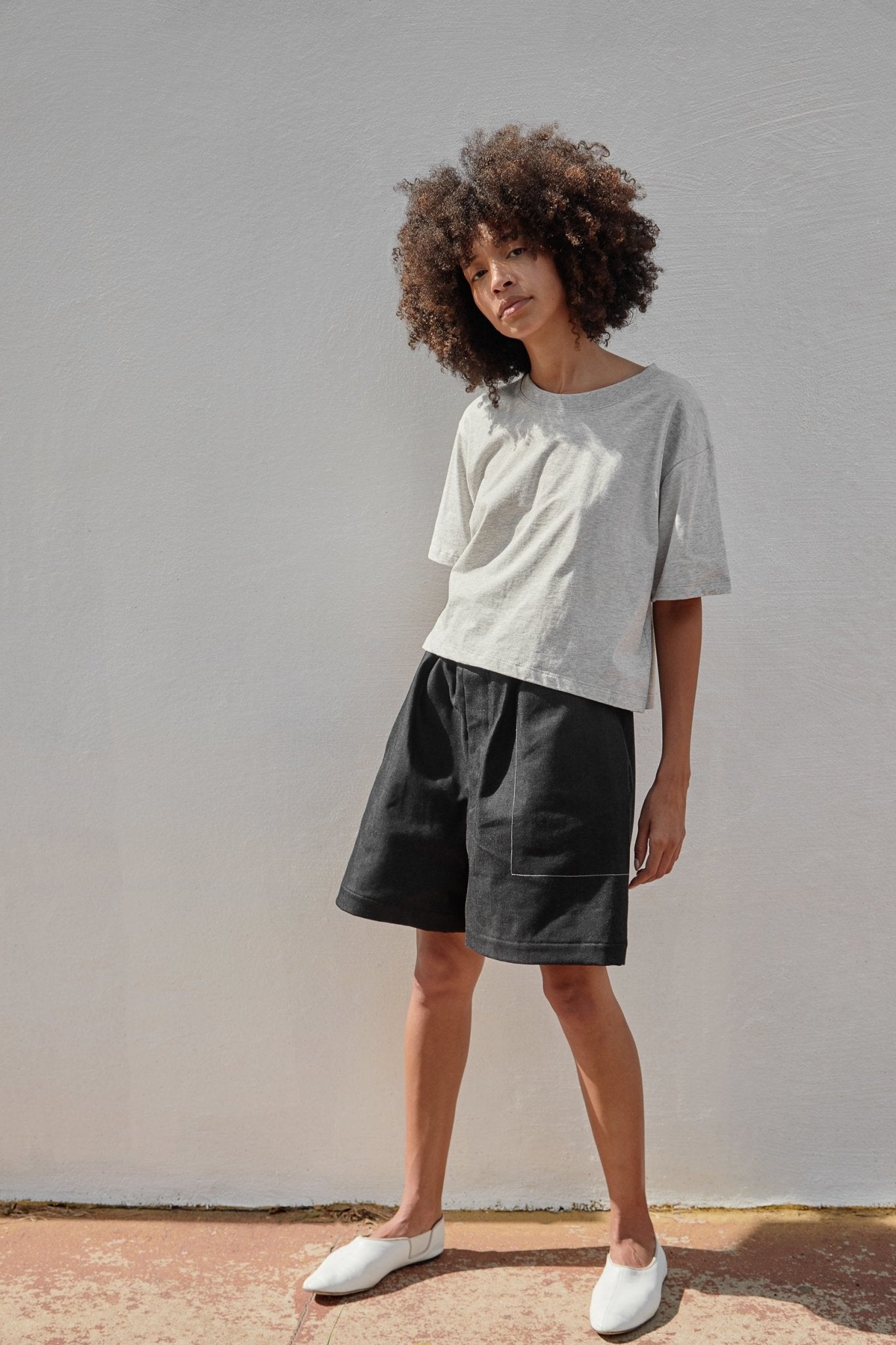 A.BCH A.15 Dark Indigo Signature Shorts in Raw Denim