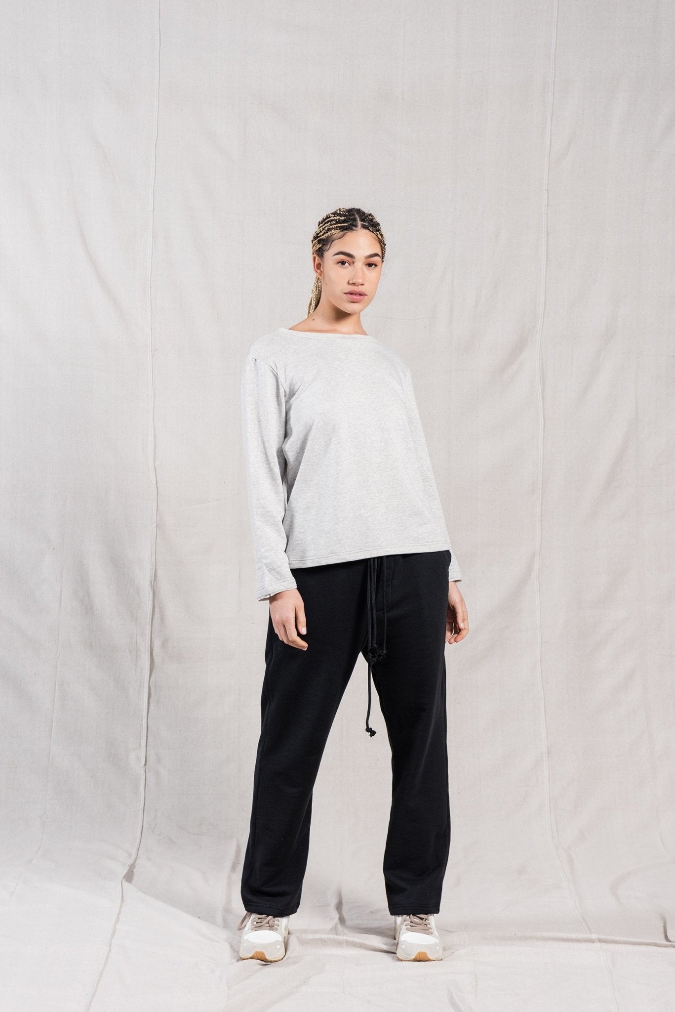 A.BCH A.32 Black Every Day Joggers in Organic Cotton Terry