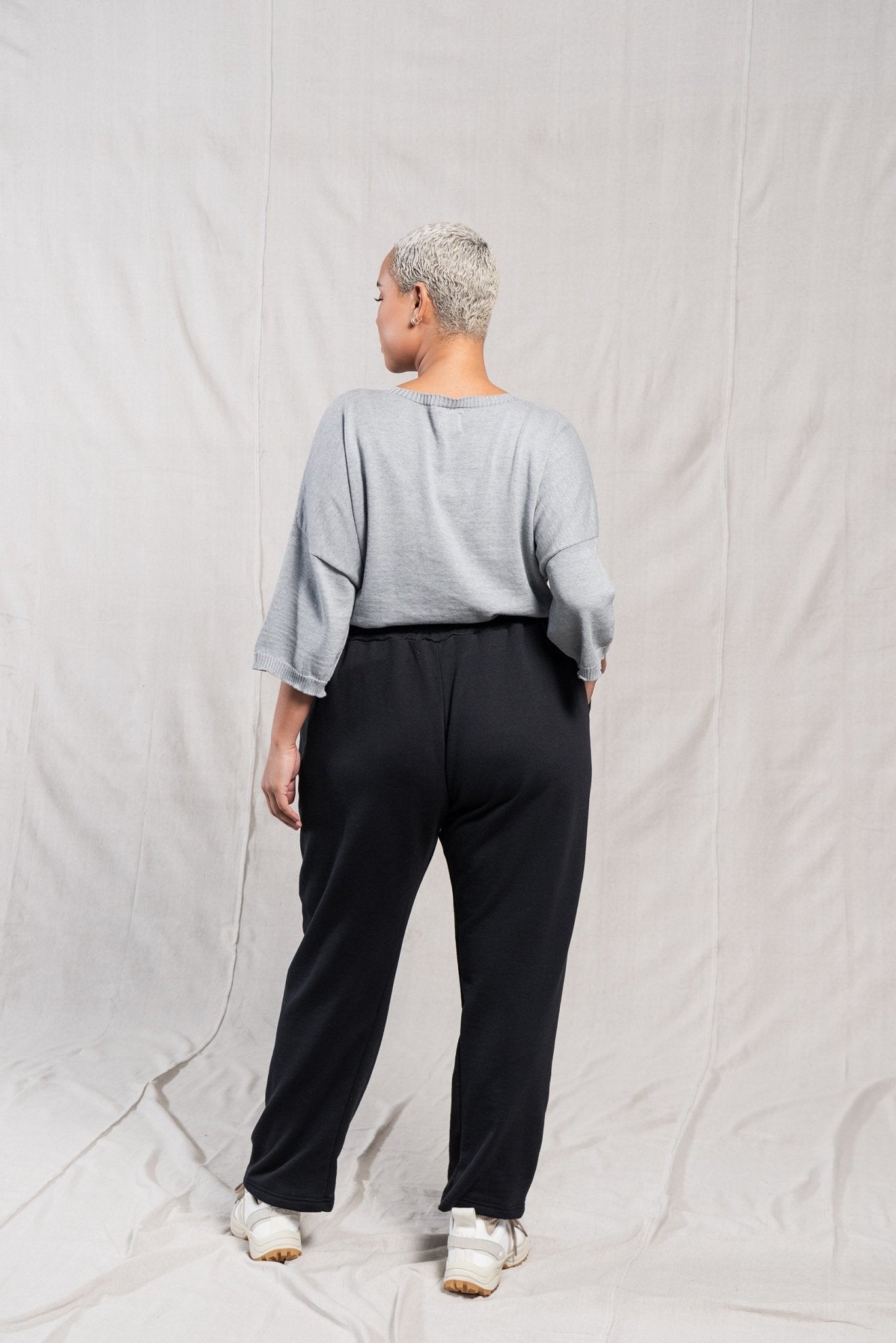 A.BCH A.32 Black Every Day Joggers in Organic Cotton Terry