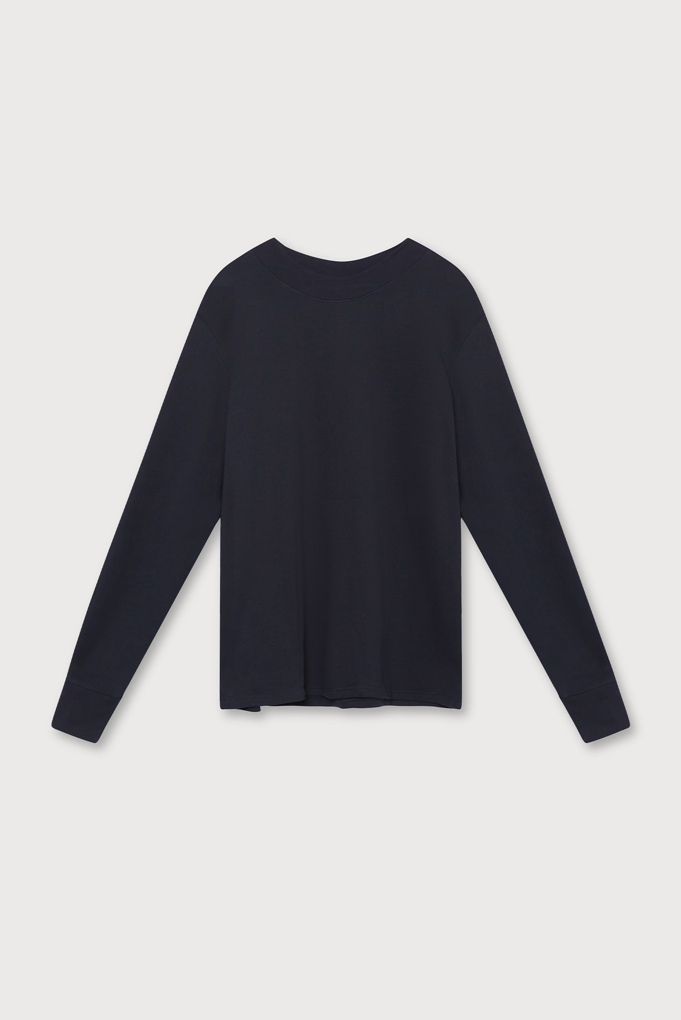 A.BCH A.33 Navy Classic Fleecy Sweater in Organic Cotton 