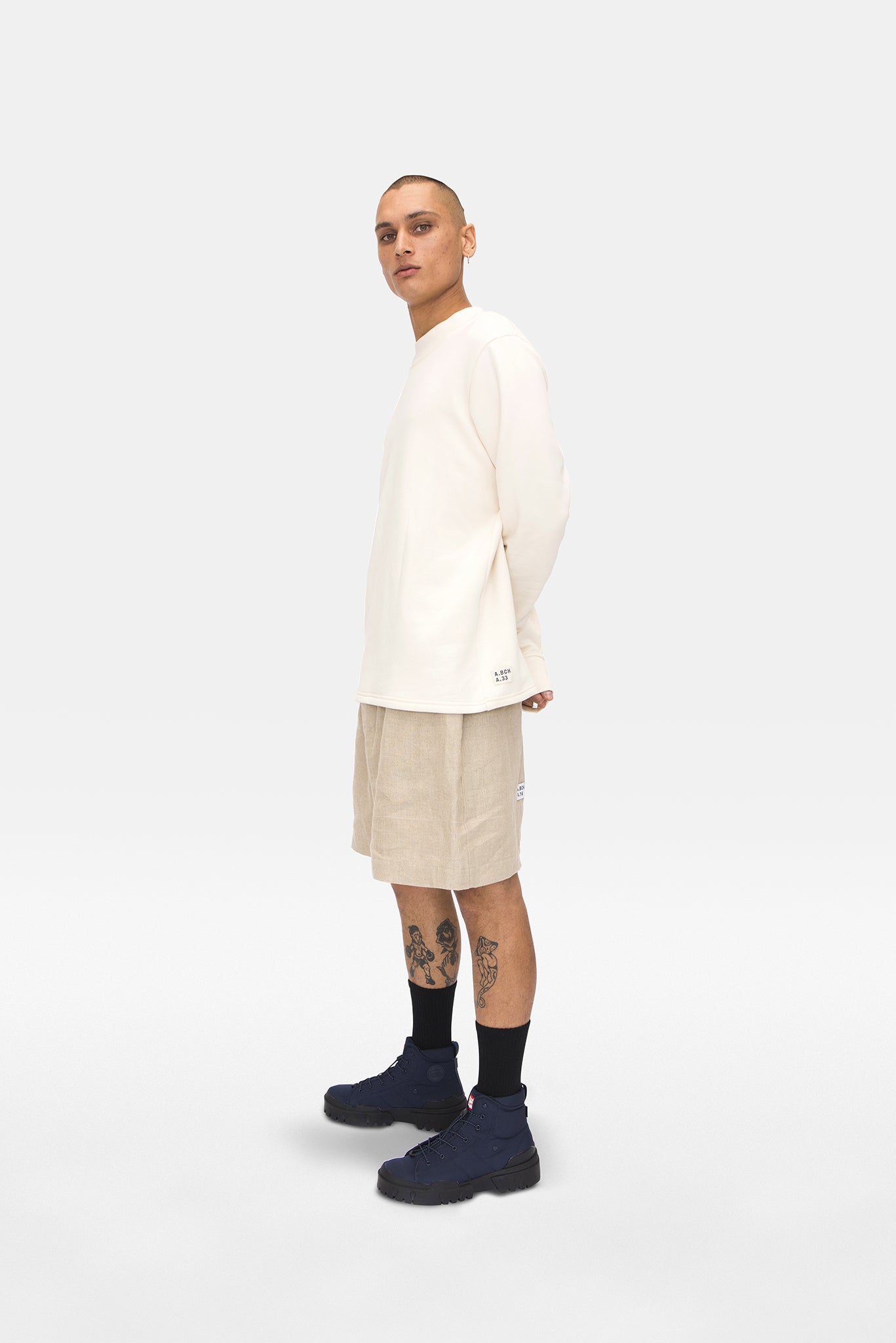 A.BCH A.33 Undyed Fleecy Sweater in Organic Cotton