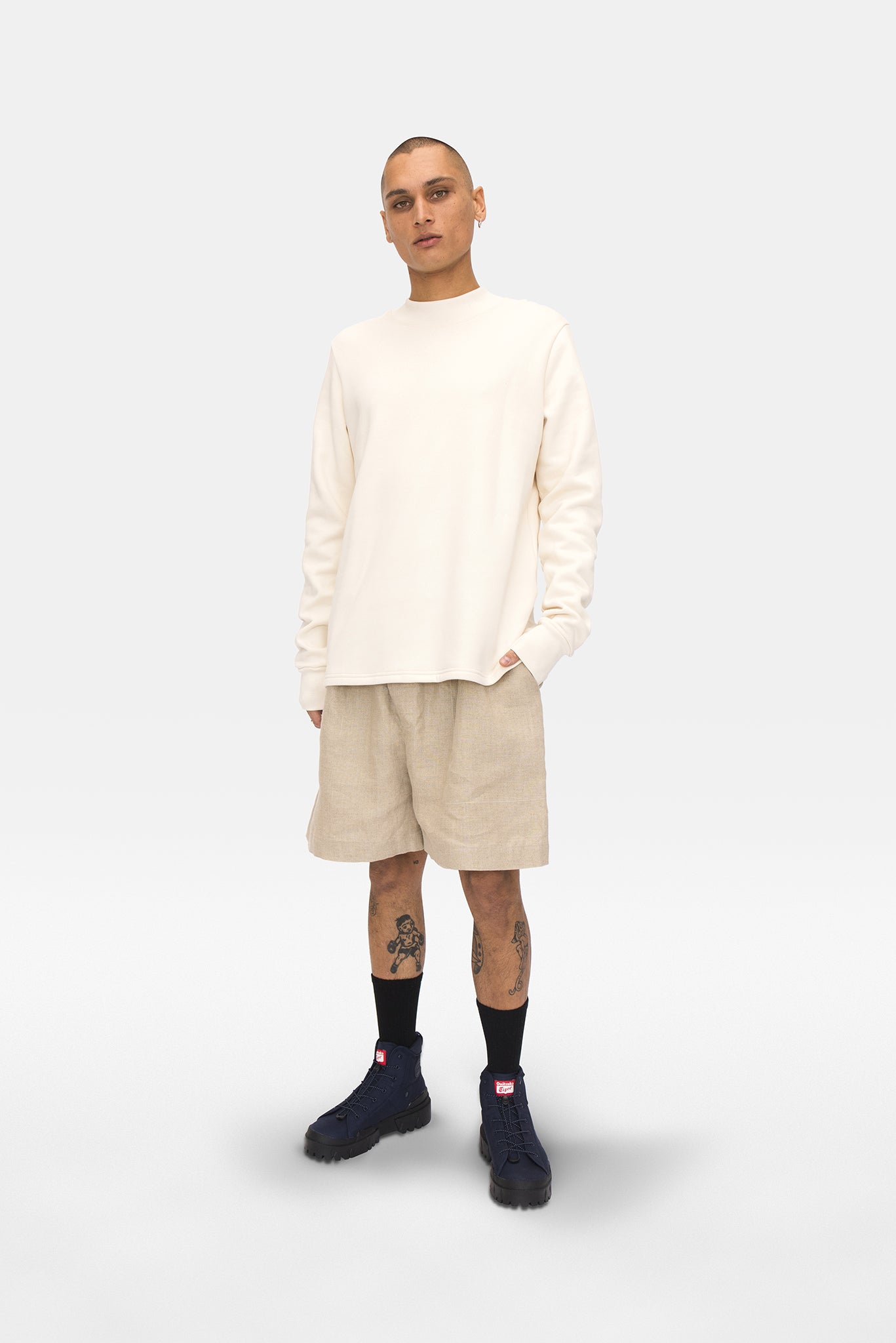 A.BCH A.33 Undyed Fleecy Sweater in Organic Cotton