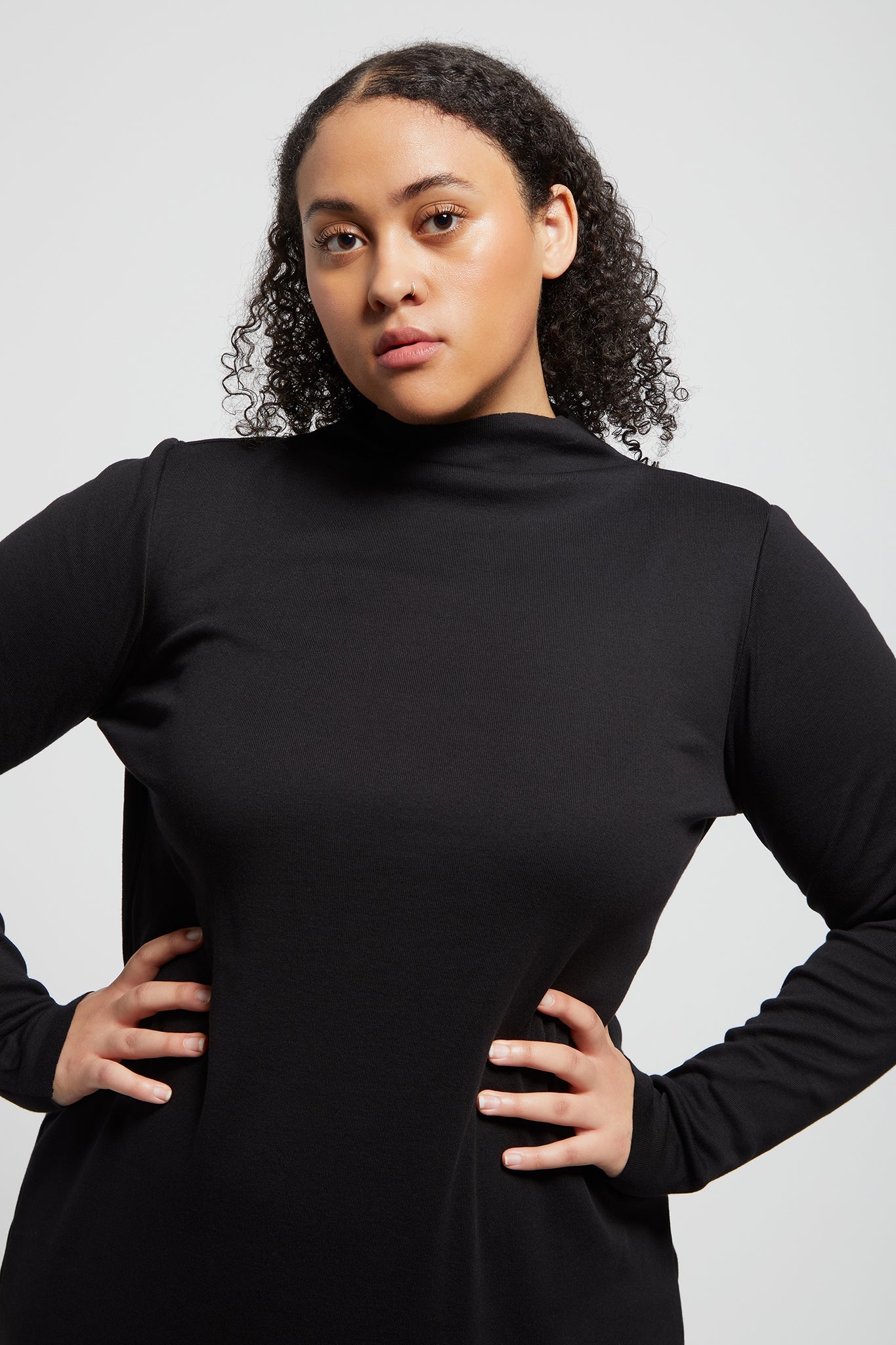 skivvy dress long sleeve Lois Hazel Skivvy Rib Dress - Terracotta