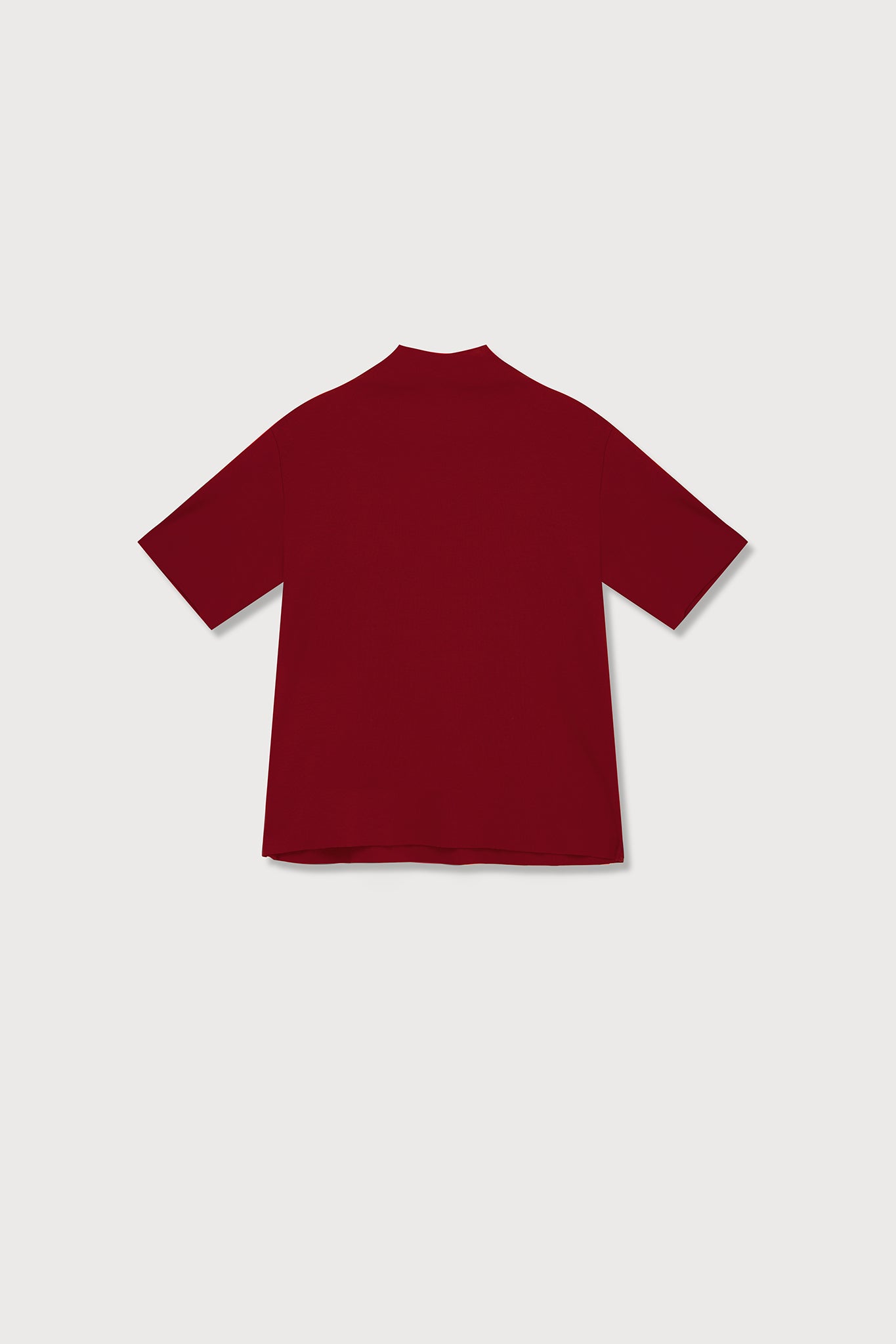 A.BCH A.14 Garnet Short Sleeve Skivvy in Organic Cotton rib