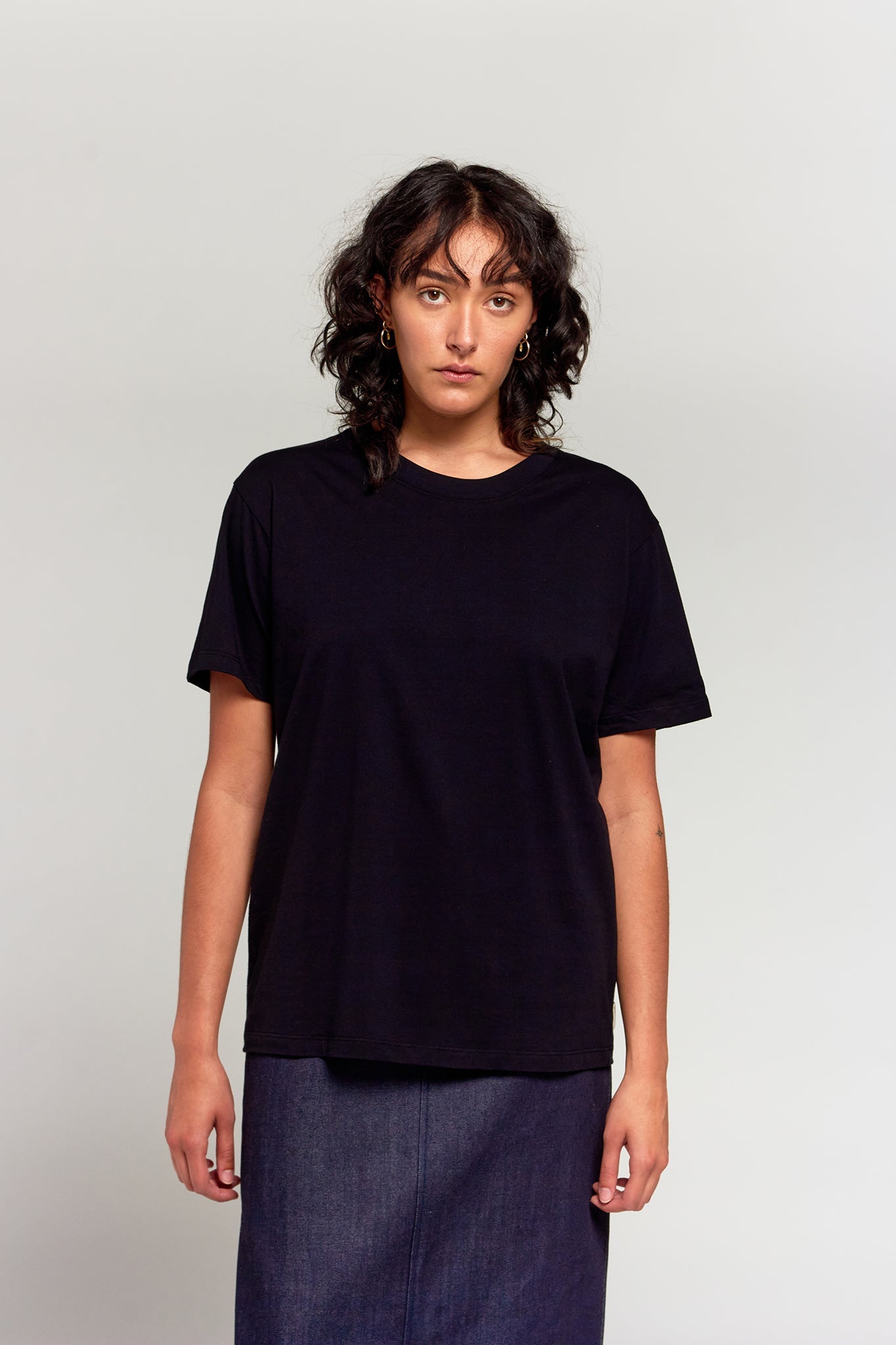 A.BCH A.15 Black Classic T-Shirt in Organic Cotton