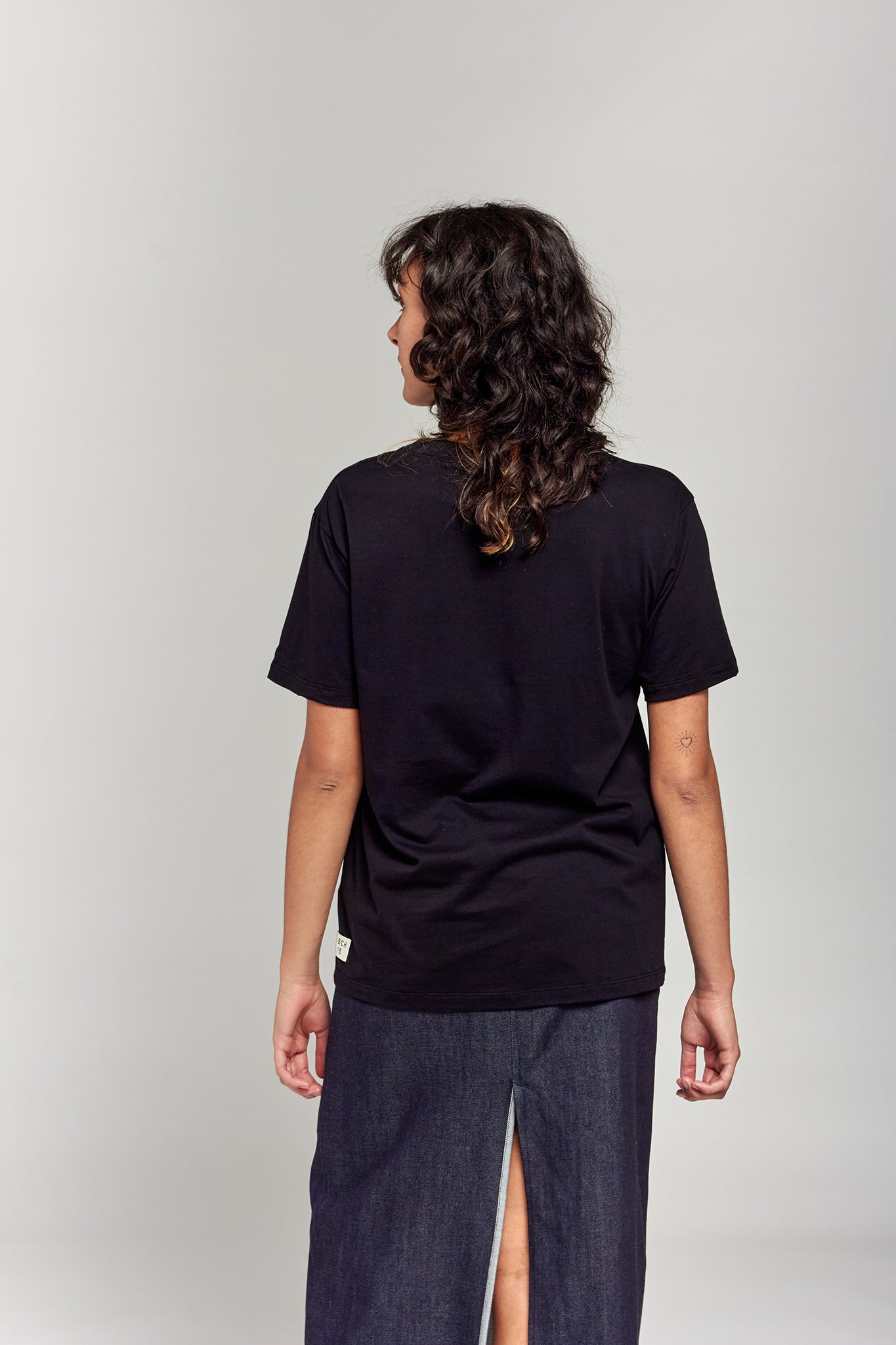A.BCH A.15 Black Classic T-Shirt in Organic Cotton