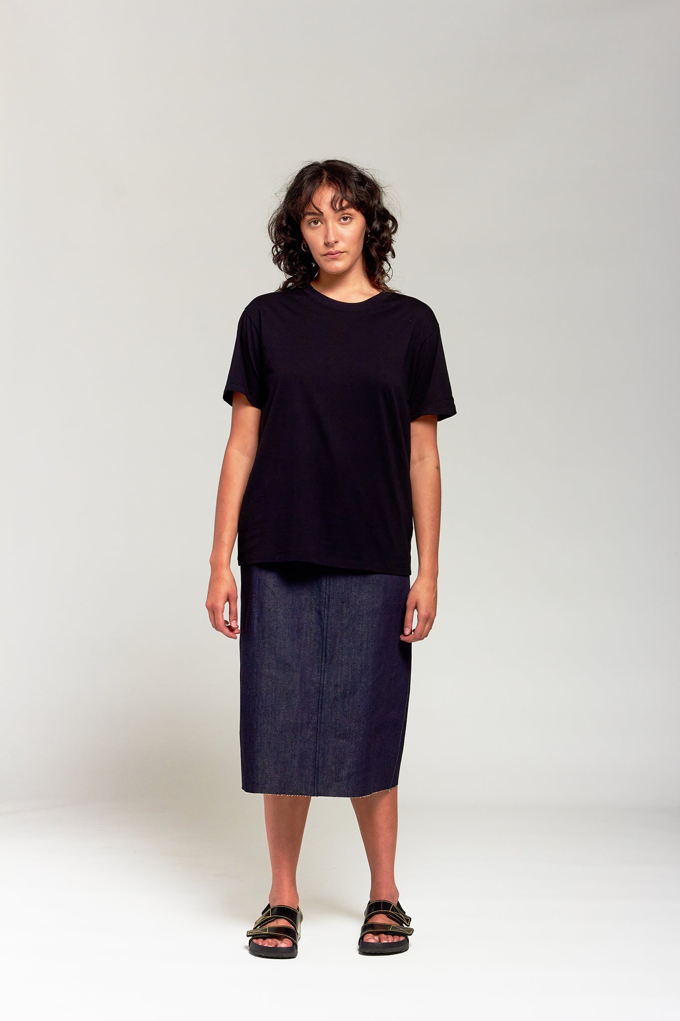 A.BCH A.15 Black Classic T-Shirt in Organic Cotton