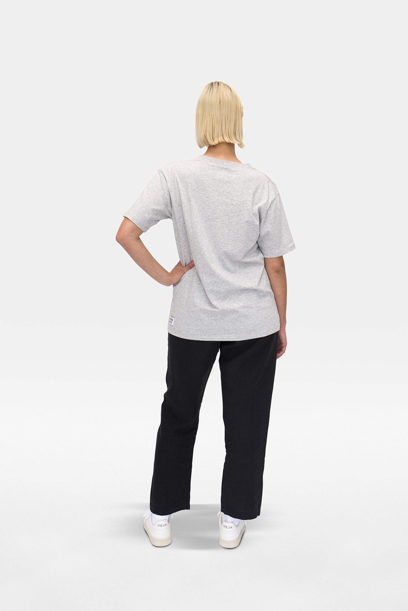 A.BCH A.15 Grey Marle Classic T-Shirt in Organic Cotton