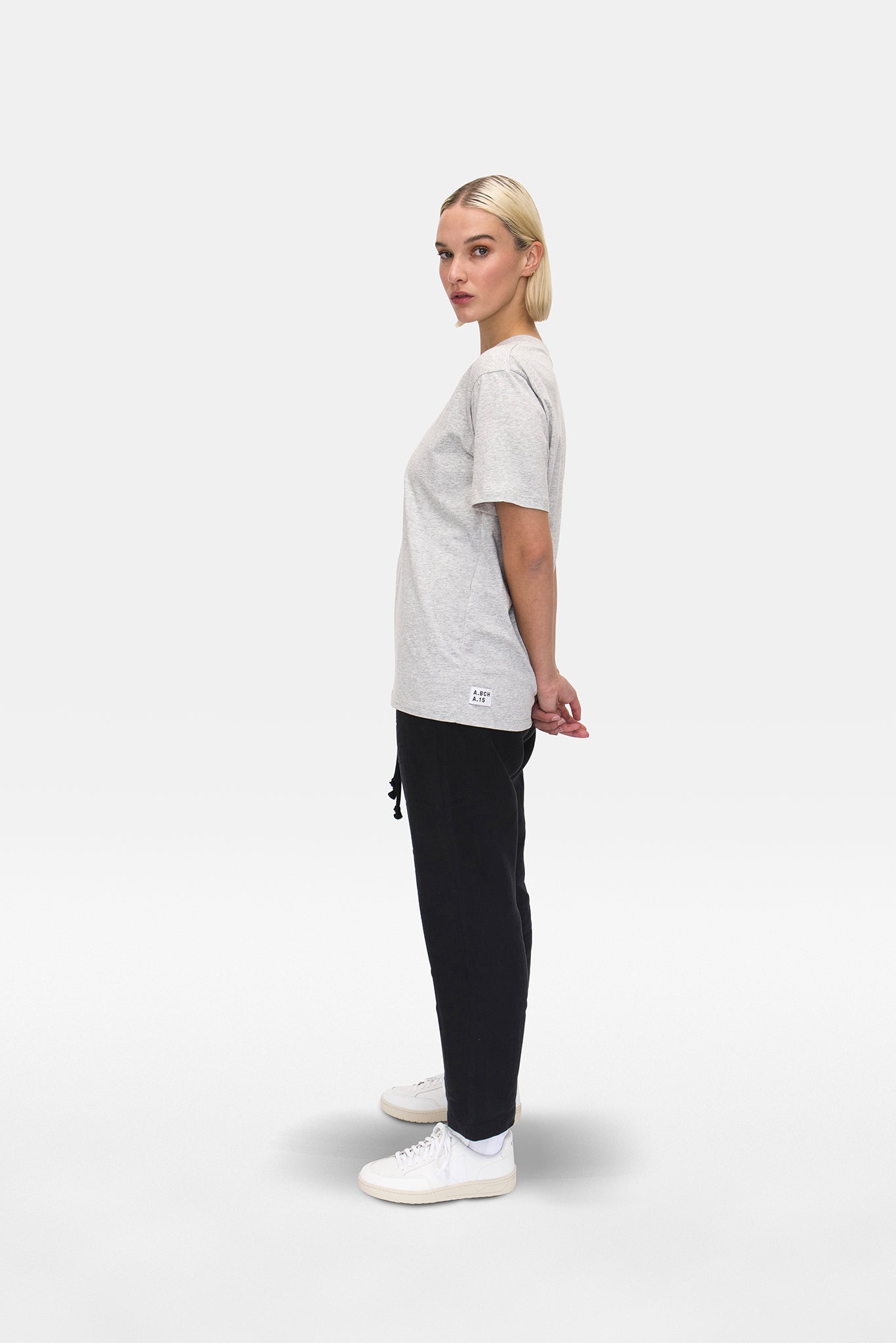 A.BCH A.15 Grey Marle Classic T-Shirt in Organic Cotton