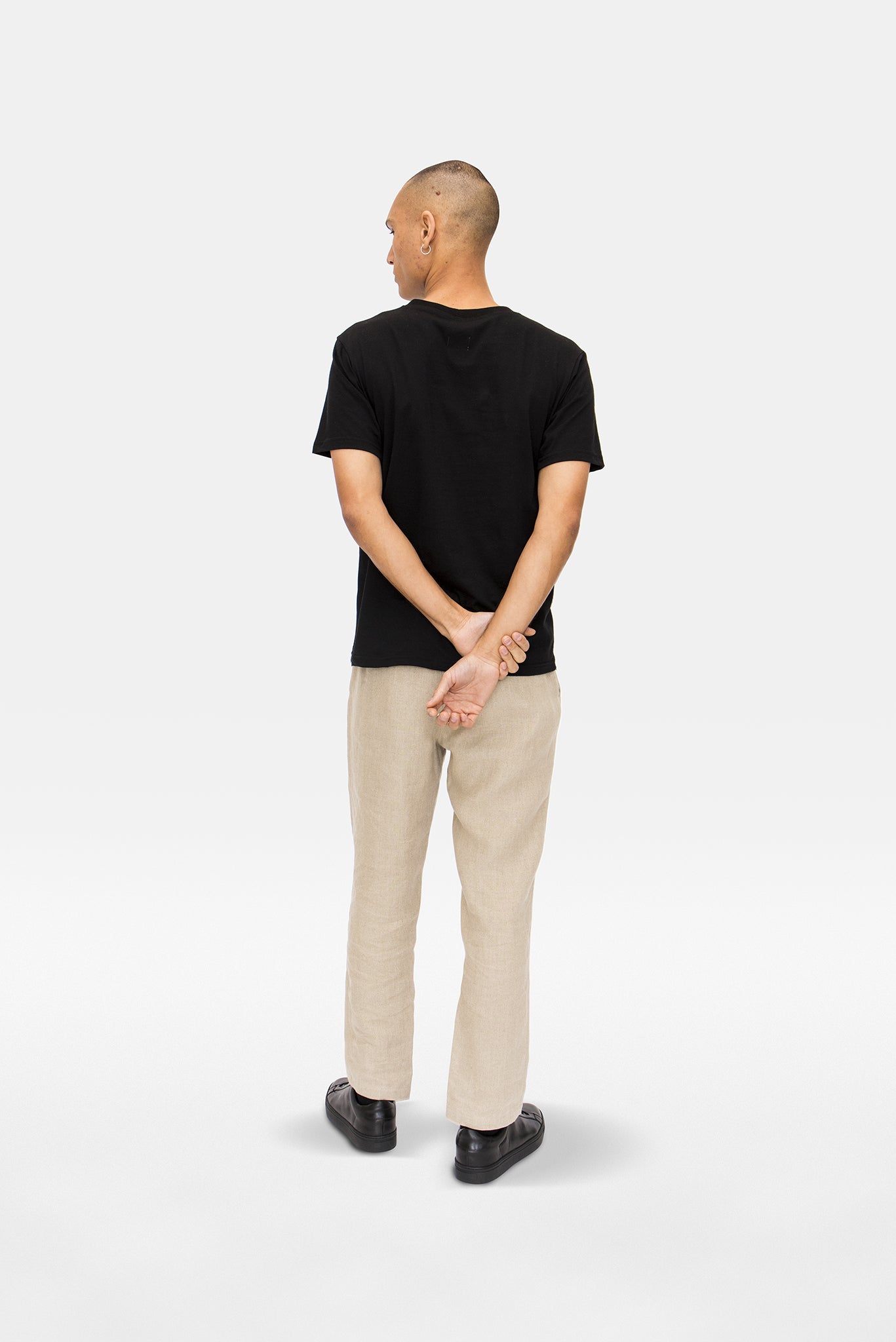 A.BCH A.18 Undyed Semi-Tailored Trousers in Organic Linen
