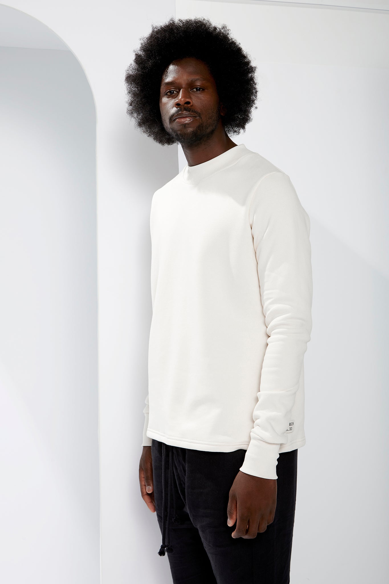 A.BCH A.33 Undyed Fleecy Sweater in Organic Cotton