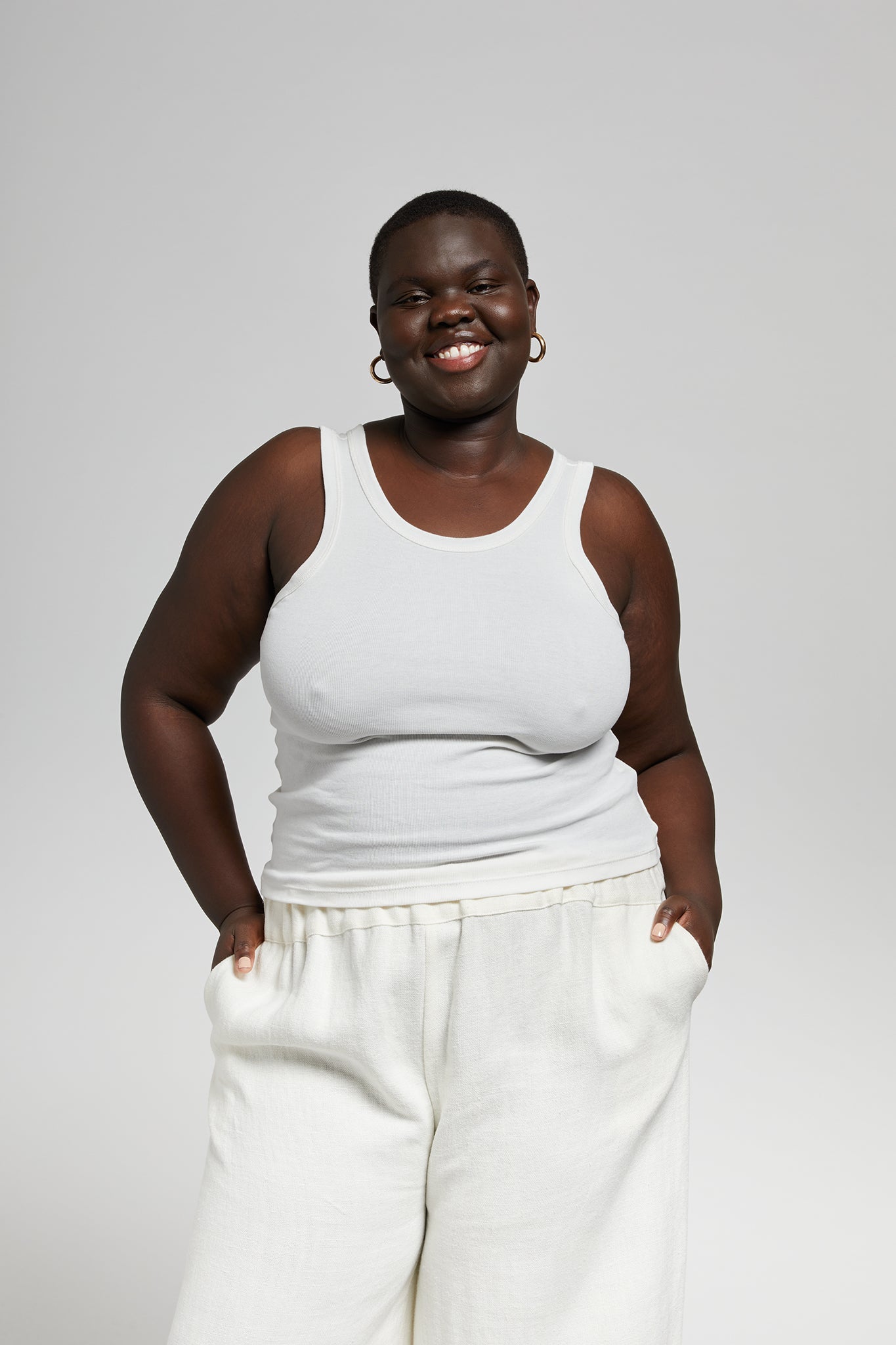 A.BCH A.44 Bone Classic Tank in Organic Cotton