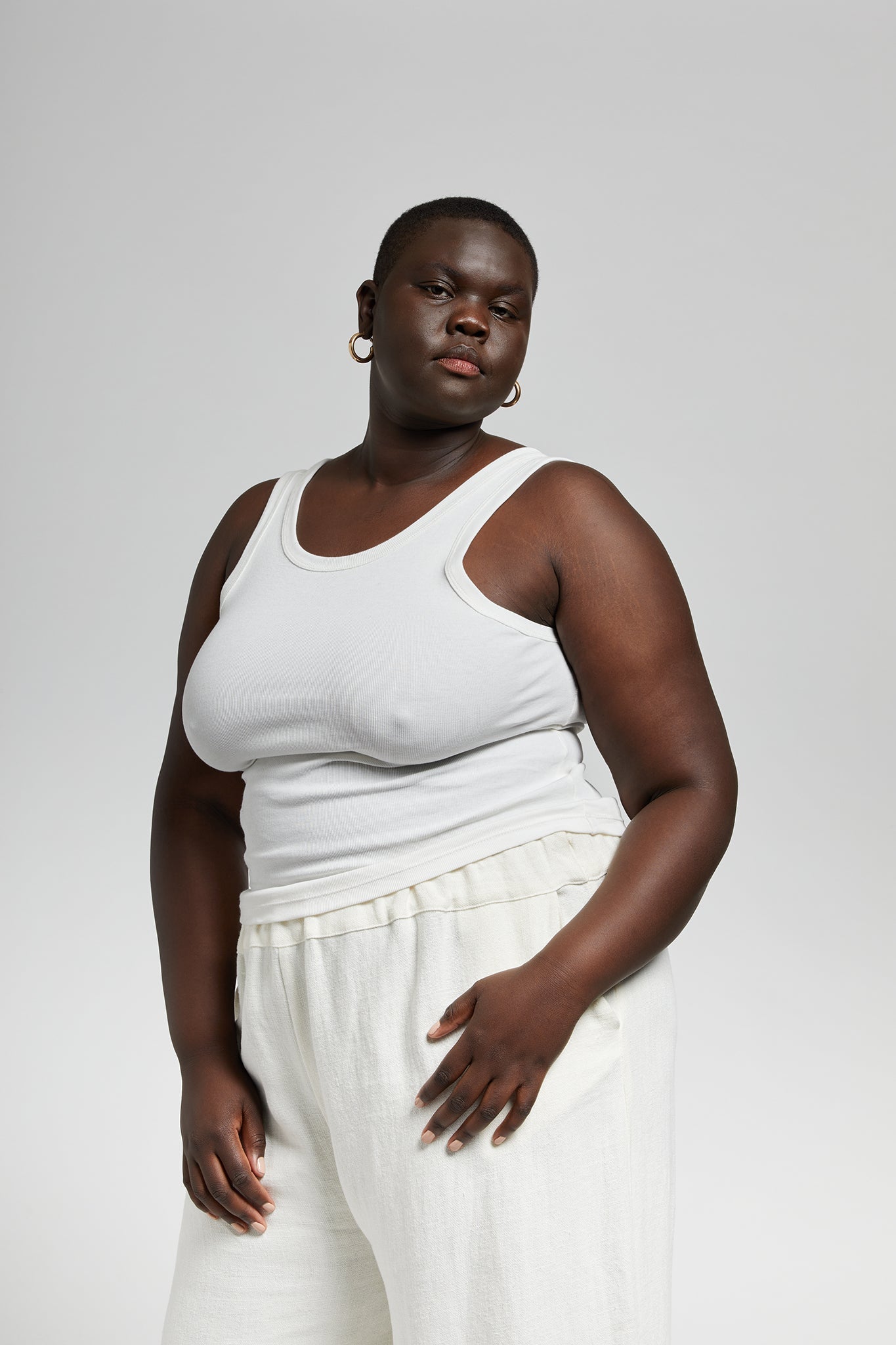 A.BCH A.44 Bone Classic Tank in Organic Cotton