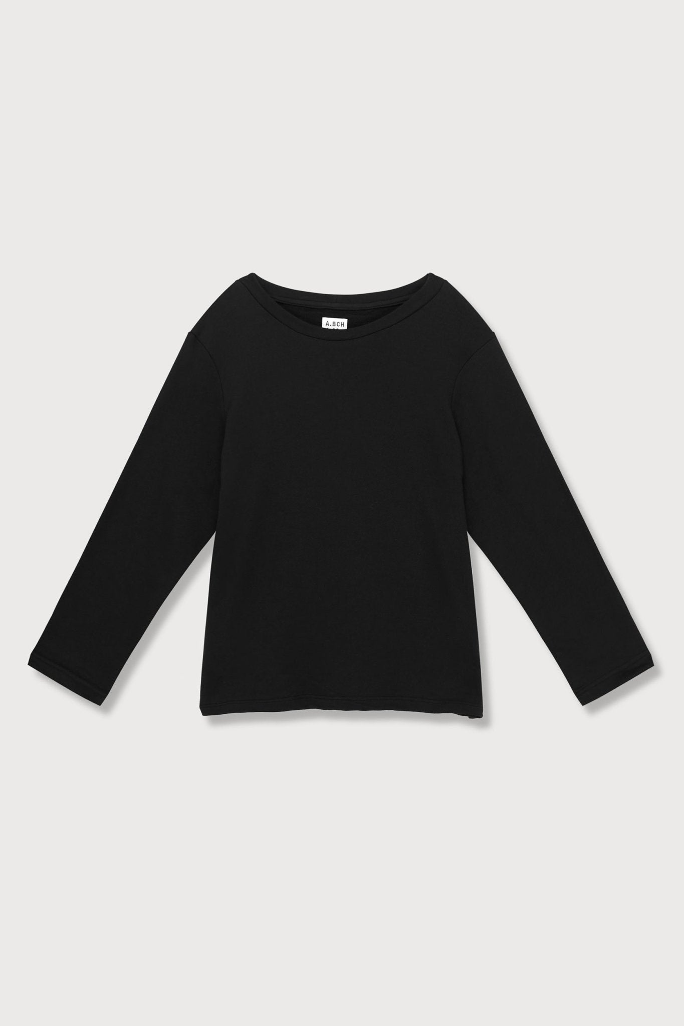 A.BCH A.09 Black Signature Sweater in Organic Cotton
