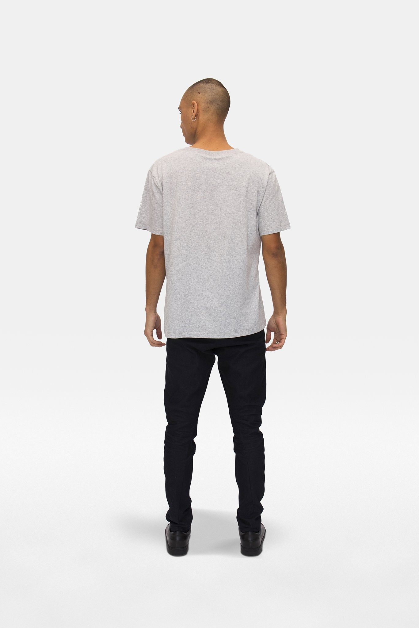 A.BCH A.15 Grey Marle Classic T-Shirt in Organic Cotton