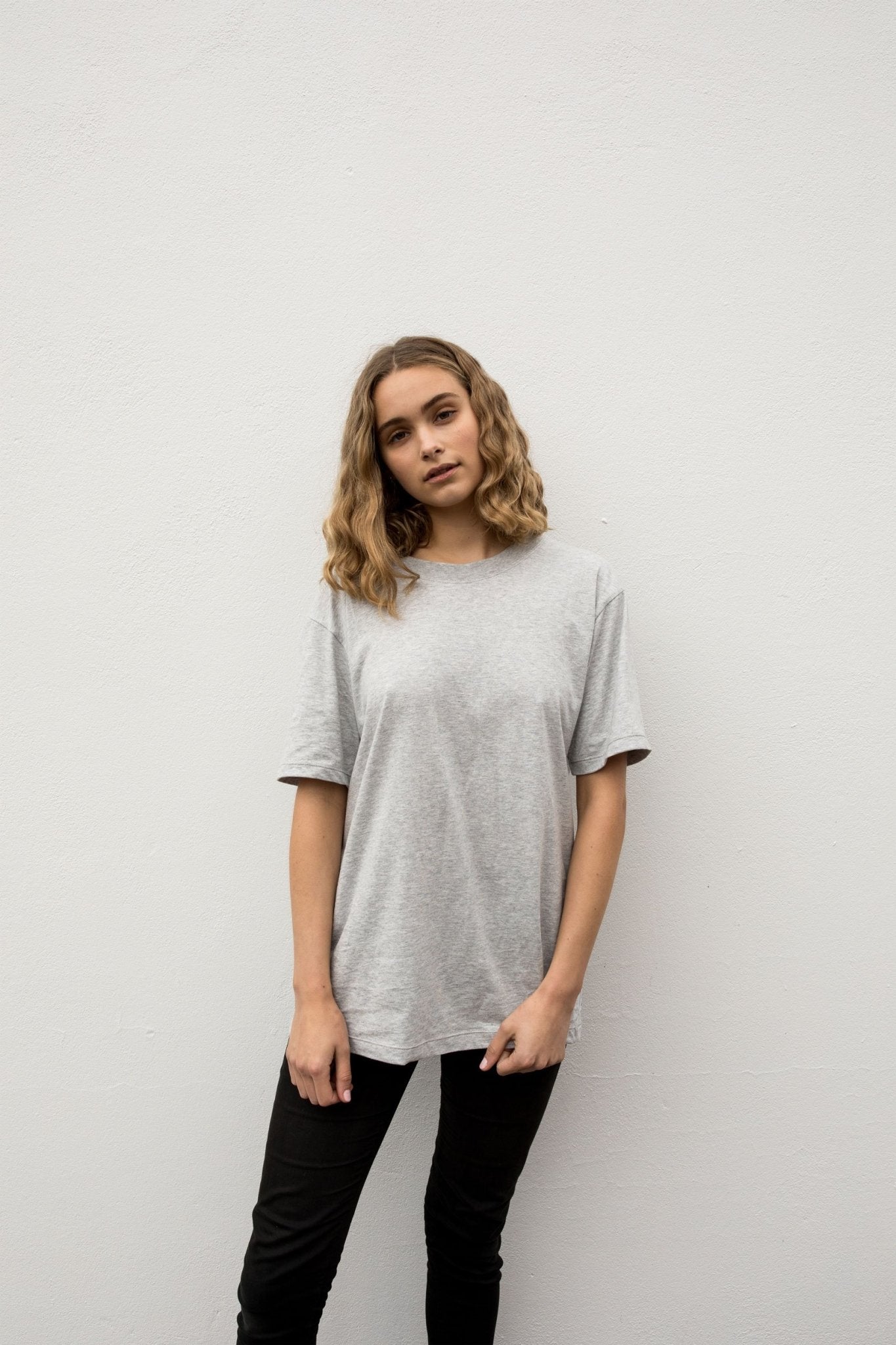 A.BCH A.15 Grey Marle Classic T-Shirt in Organic Cotton