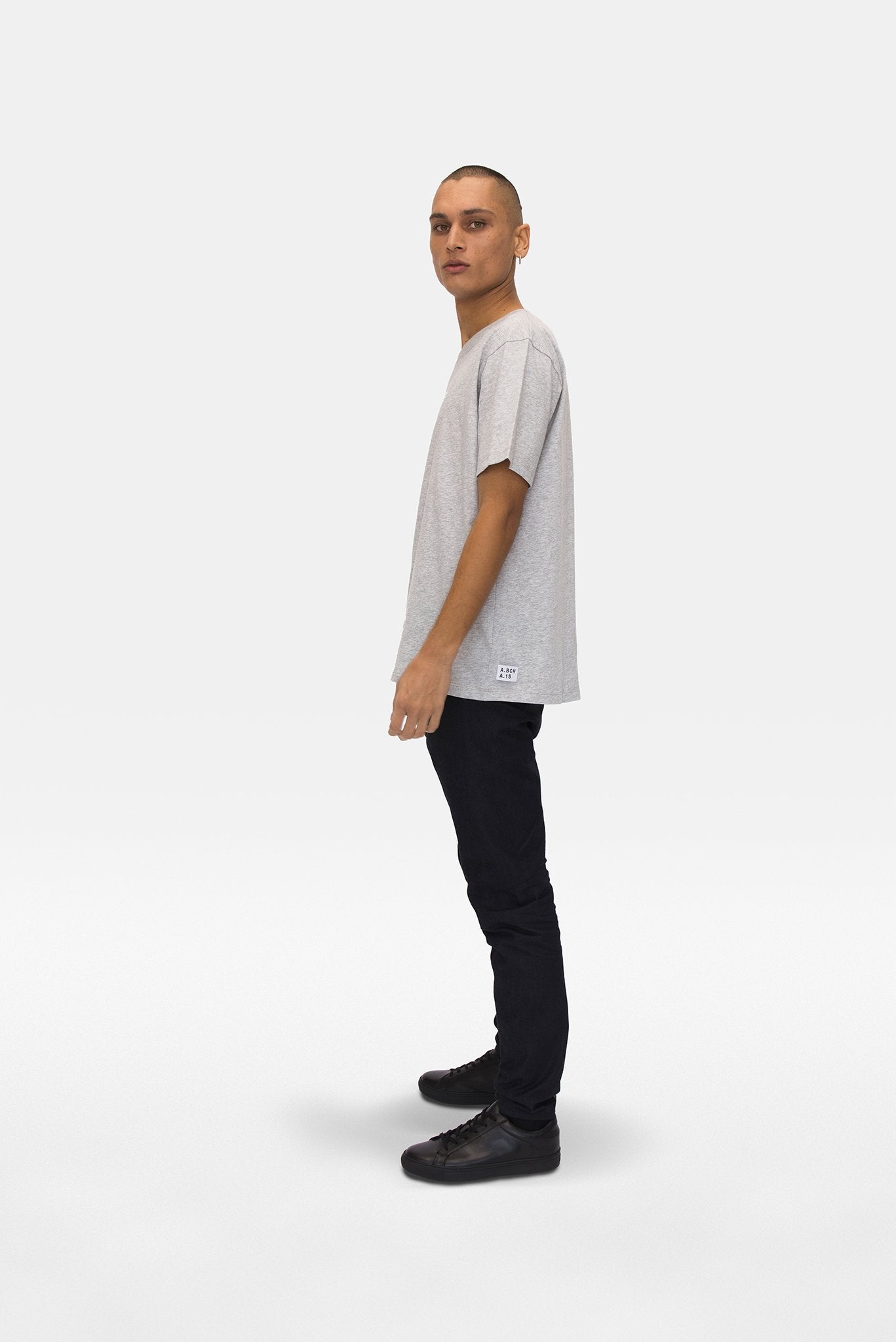 A.BCH A.15 Grey Marle Classic T-Shirt in Organic Cotton
